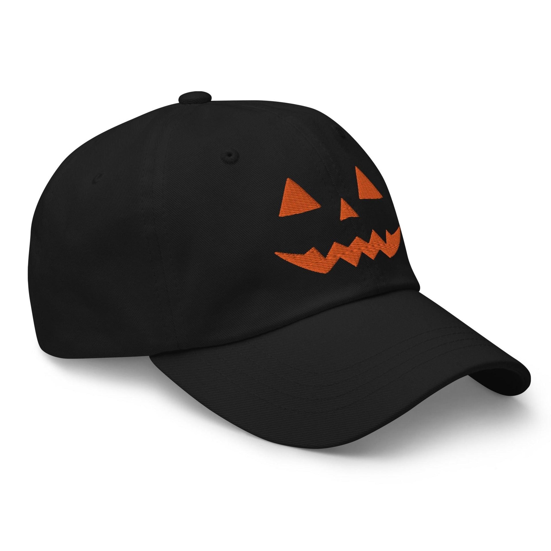 Donald Trump Jack-O'-Lantern Halloween Dad Hat Black Capital Crowns Conservative Dad Hats Halloween LADs Trump Halloween