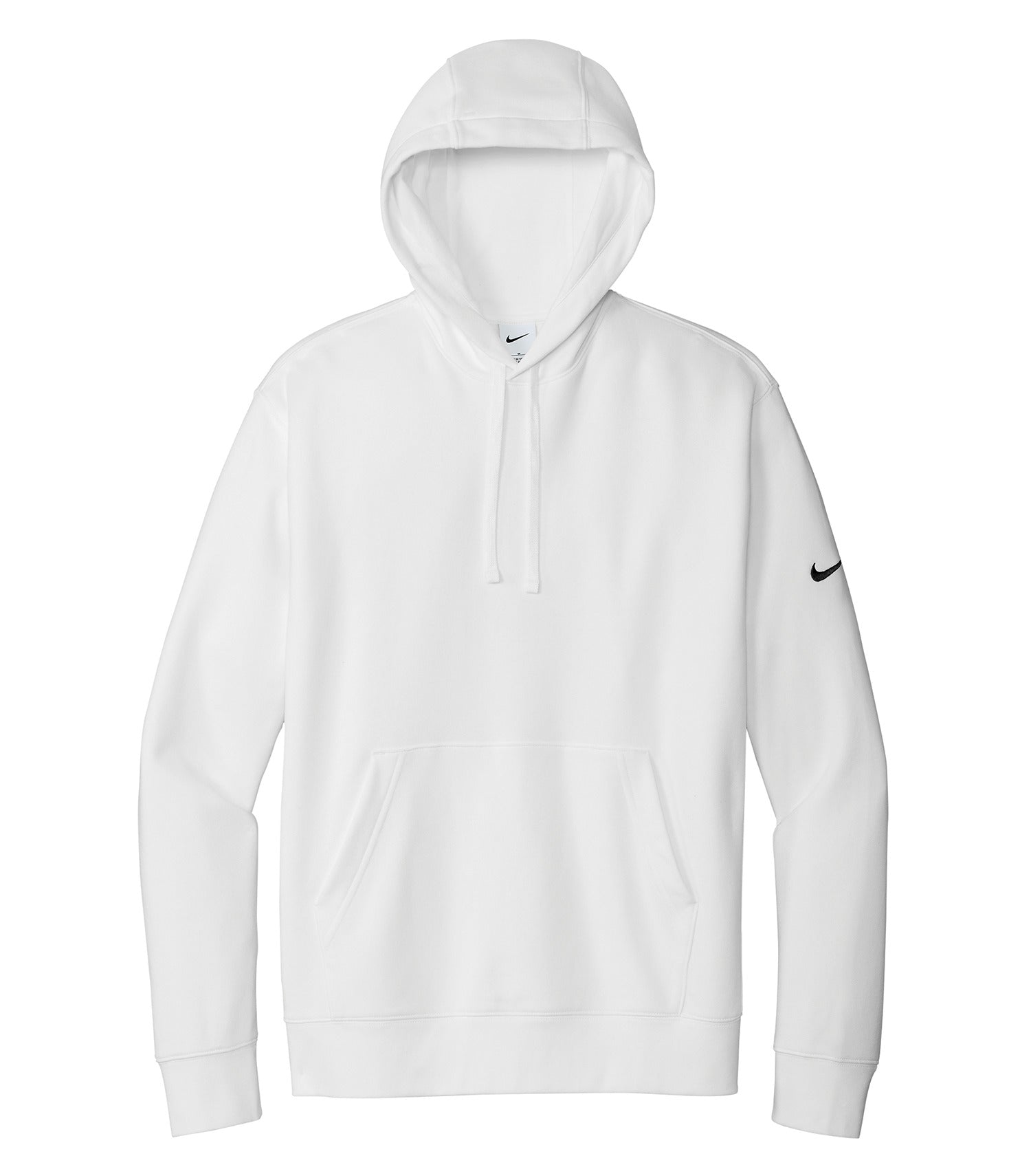 Nike - NIKE CLUB FLEECE SLEEVE SWOOSH PULLOVER HOODIE. - DR1499 White DR1499 Nike