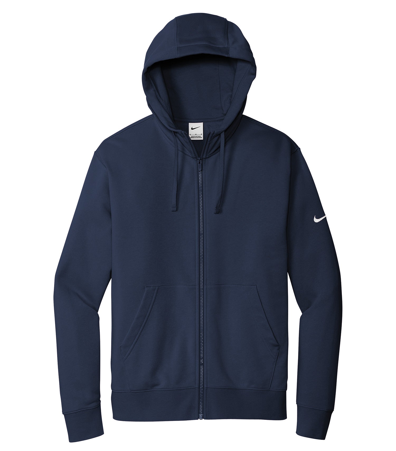 Nike - NIKE CLUB FLEECE SLEEVE SWOOSH FULL ZIP HOODIE. - DR1513 Midnight Navy DR1513 Nike