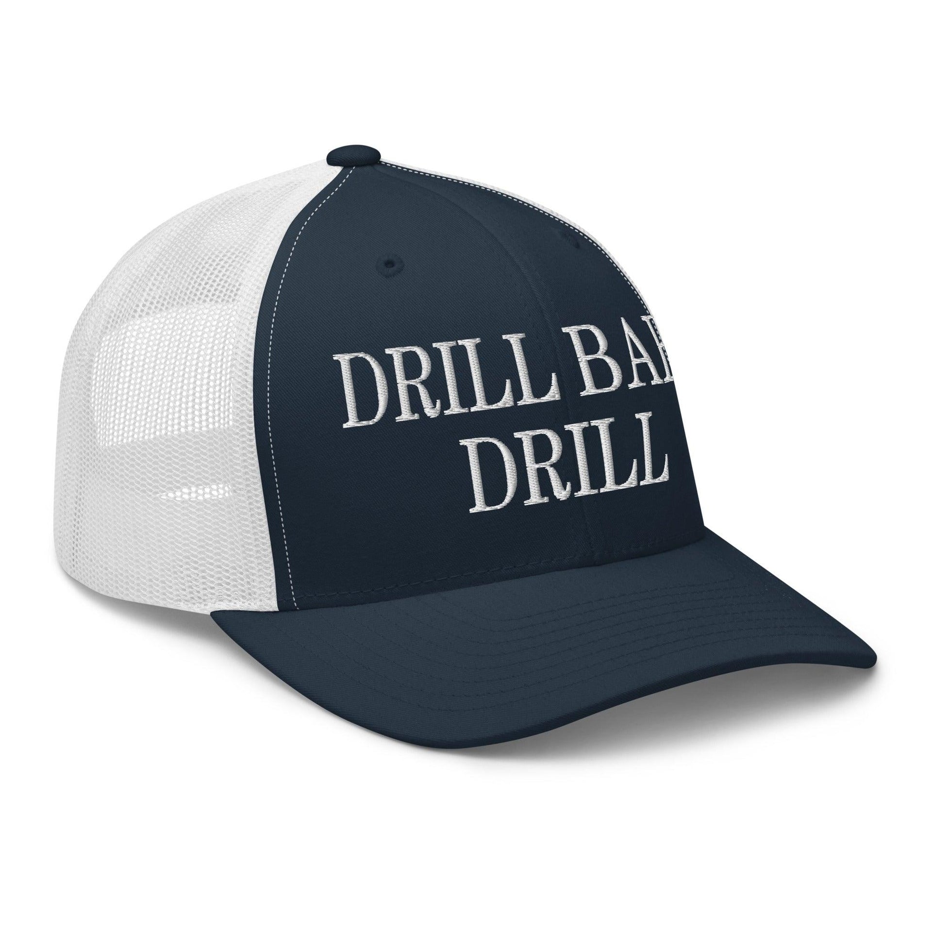Drill Baby Drill Retro Trucker Hat Capital Crowns Conservative Trucker Hats