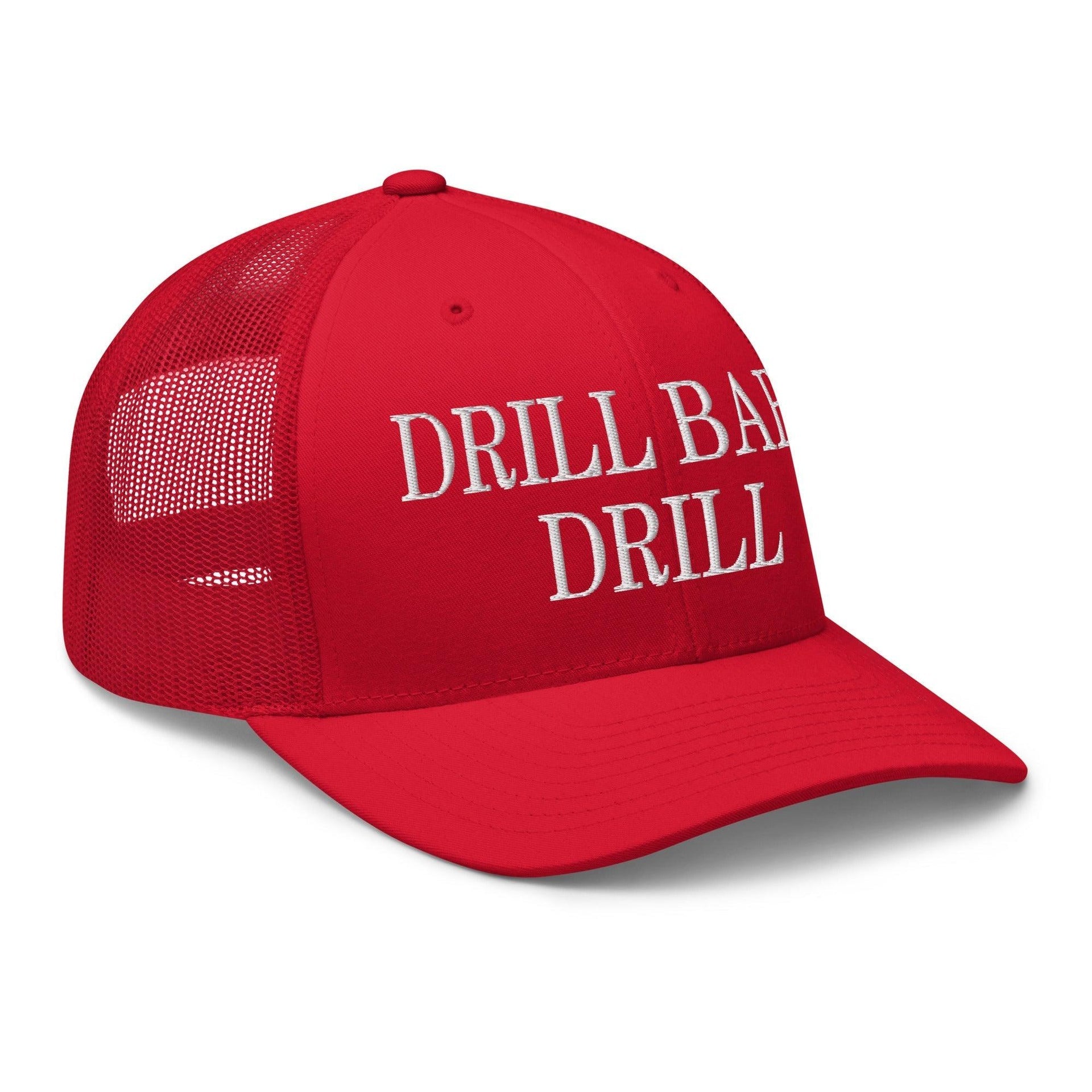 Drill Baby Drill Retro Trucker Hat Capital Crowns Conservative Trucker Hats