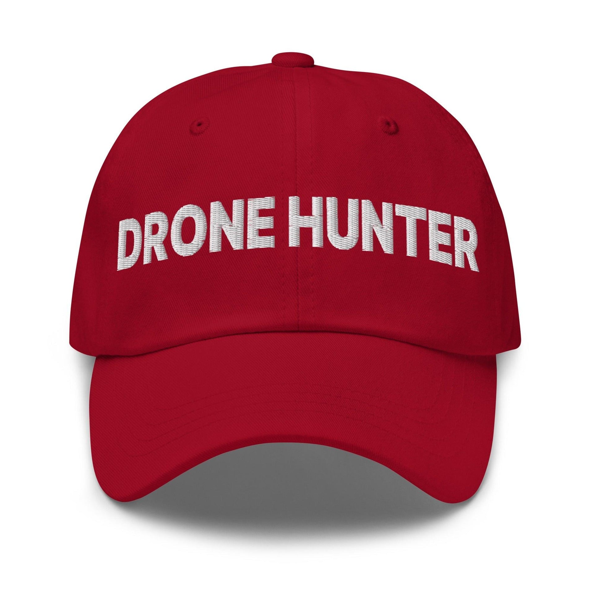 Drone Hunter Embroidered Dad Hat Cranberry Capital Crowns Dad Hats Funny