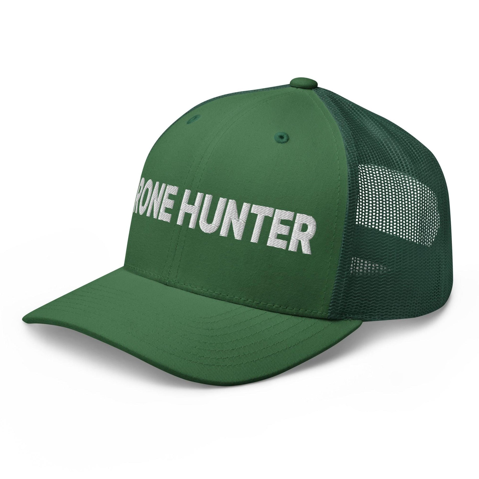 Drone Hunter Embroidered Mesh Trucker Hat Capital Crowns Funny Trucker Hats