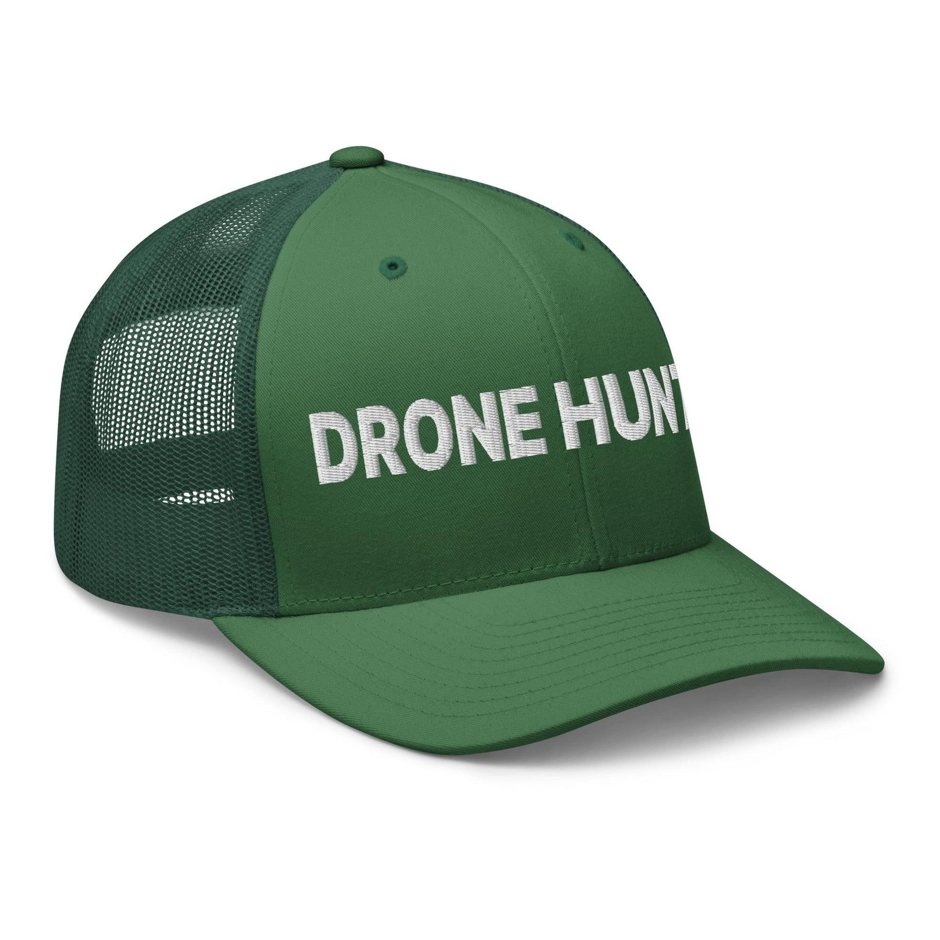 Drone Hunter Embroidered Mesh Trucker Hat Capital Crowns Funny Trucker Hats