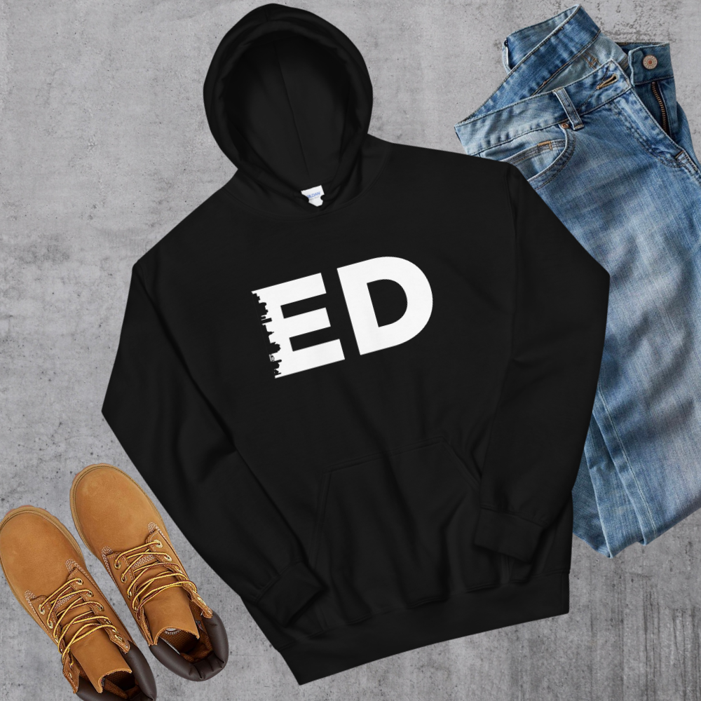 Edmonton Hoodie Black Alberta Canadian City Apparel
