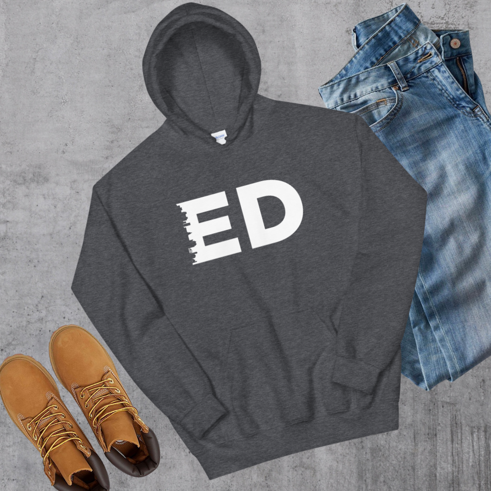 Edmonton Hoodie Dark Heather Alberta Canadian City Apparel
