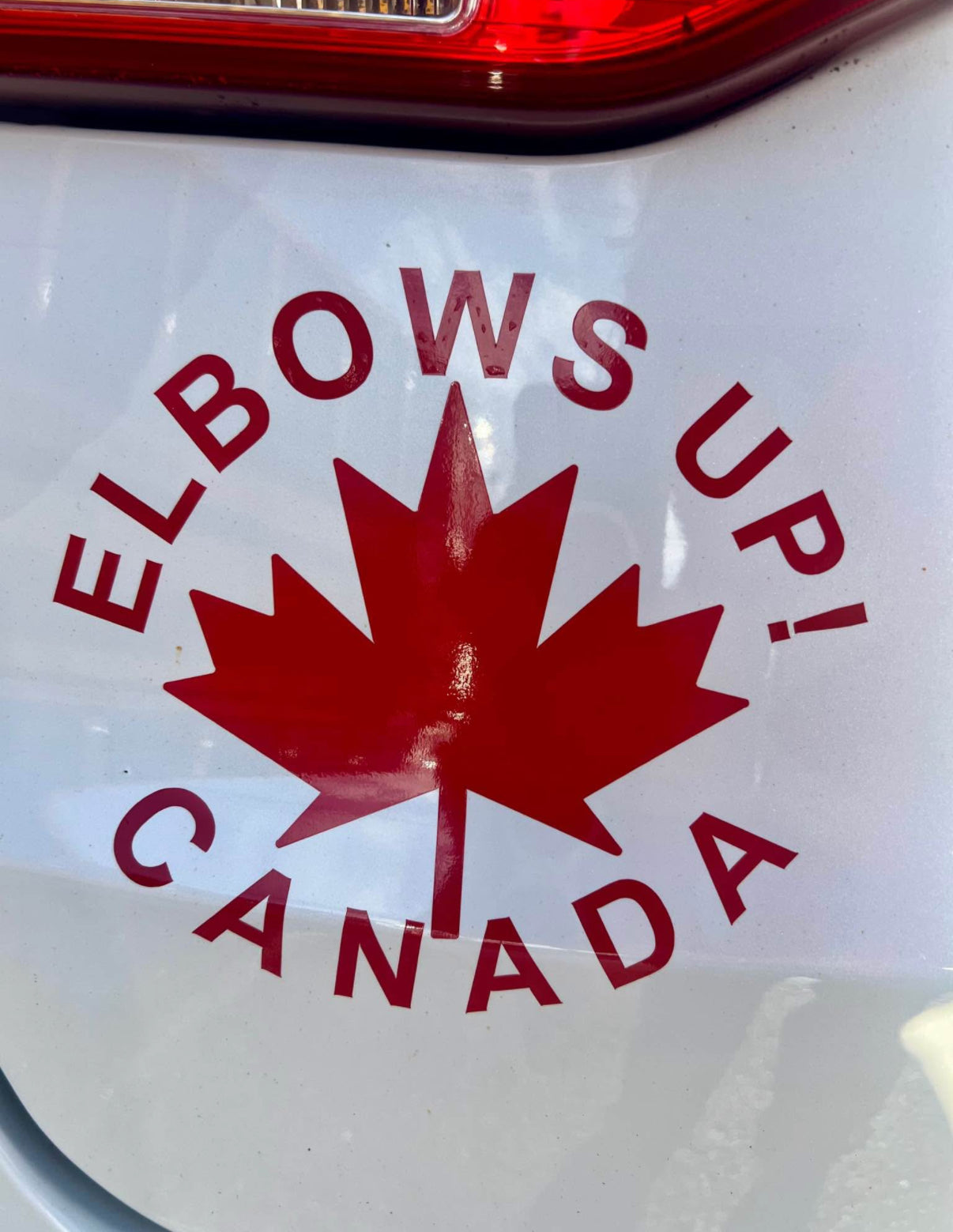 Elbows Up! Vehicle Decal 10 in Canada Canada Is Already Great decal made in canada Make Canada Great Again