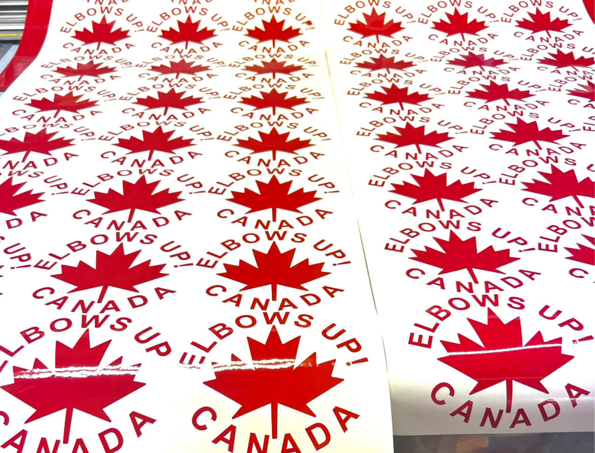 Elbows Up! Vehicle Decal 3.5 in Canada Canada Is Already Great decal made in canada Make Canada Great Again