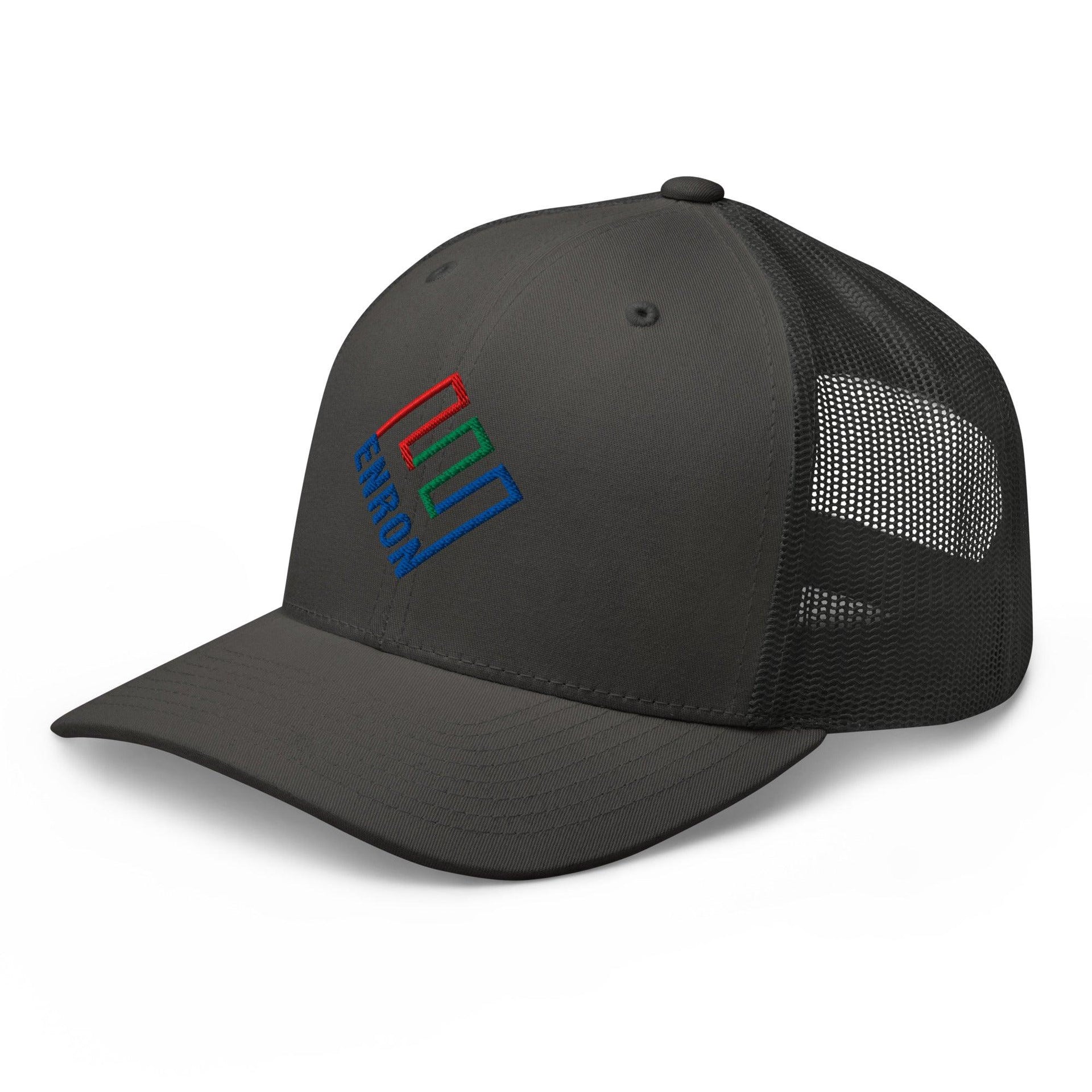 Enron Embroidered Mesh Trucker Hat Capital Crowns Funny Trucker Hats