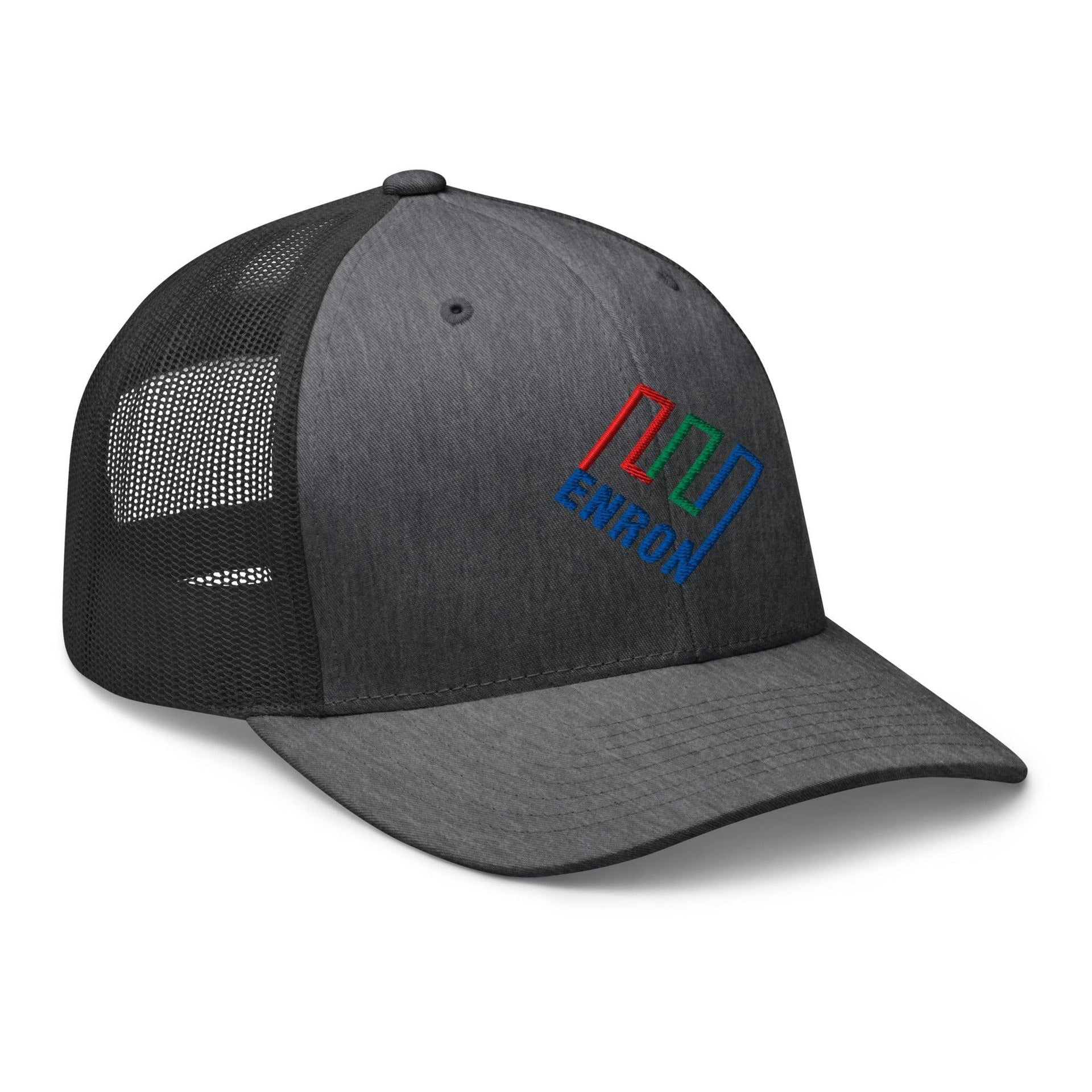 Enron Embroidered Mesh Trucker Hat Capital Crowns Funny Trucker Hats