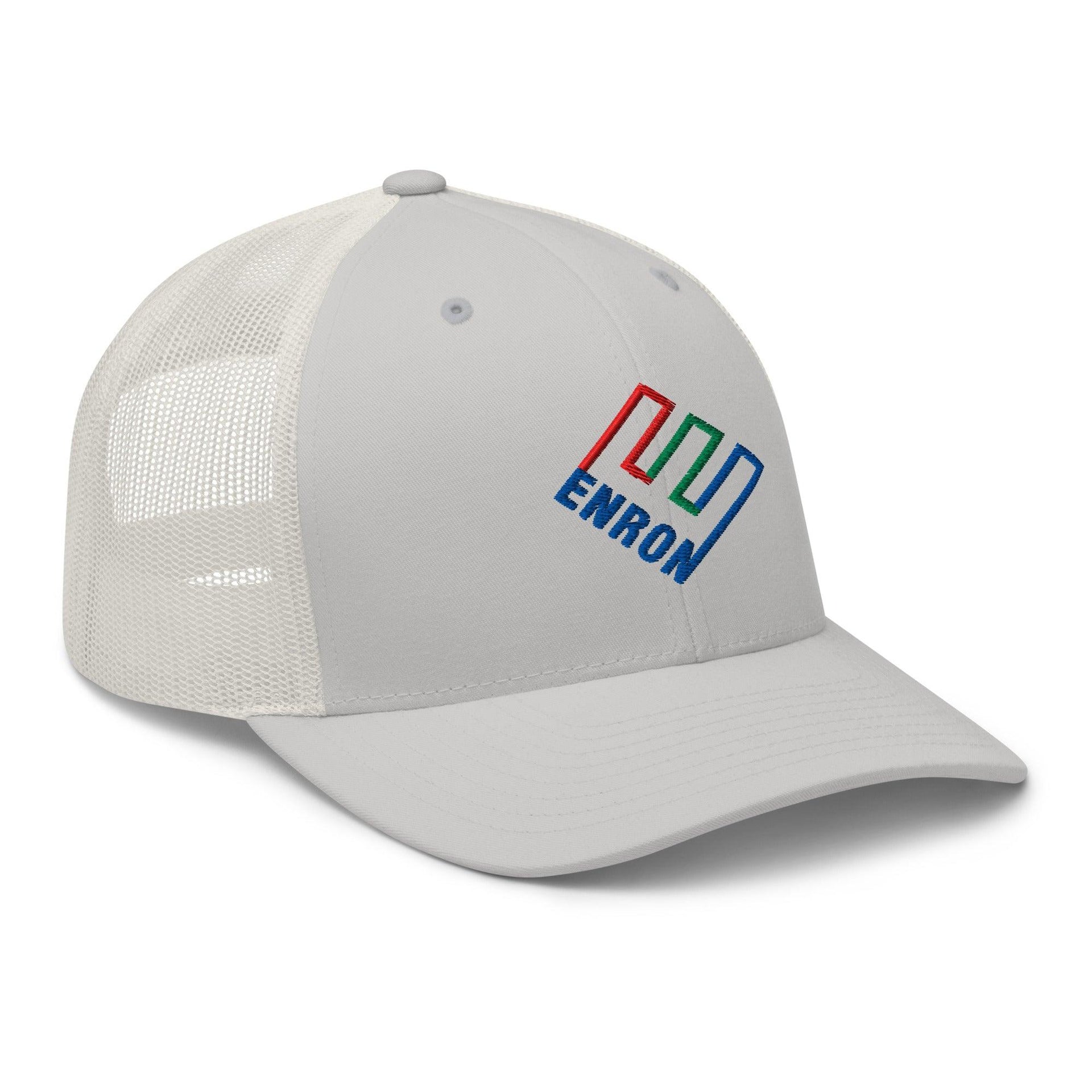 Enron Embroidered Mesh Trucker Hat Capital Crowns Funny Trucker Hats