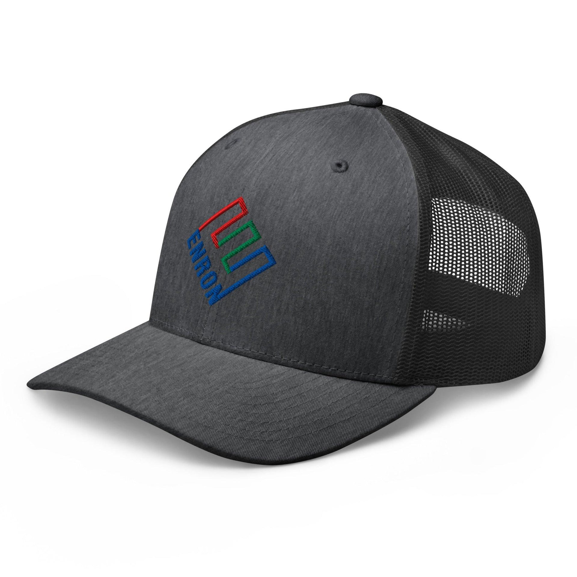 Enron Embroidered Mesh Trucker Hat Capital Crowns Funny Trucker Hats