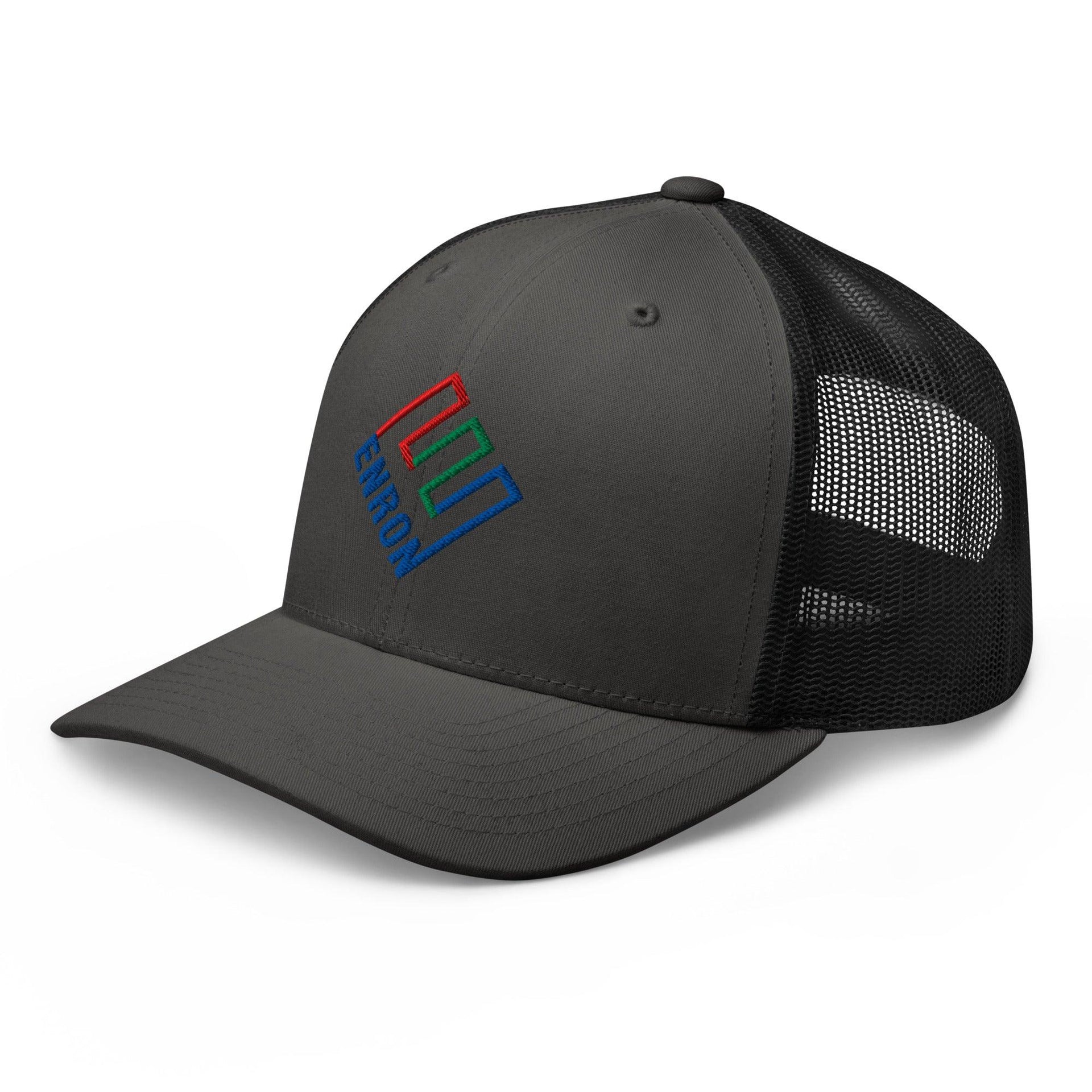 Enron Embroidered Mesh Trucker Hat Capital Crowns Funny Trucker Hats
