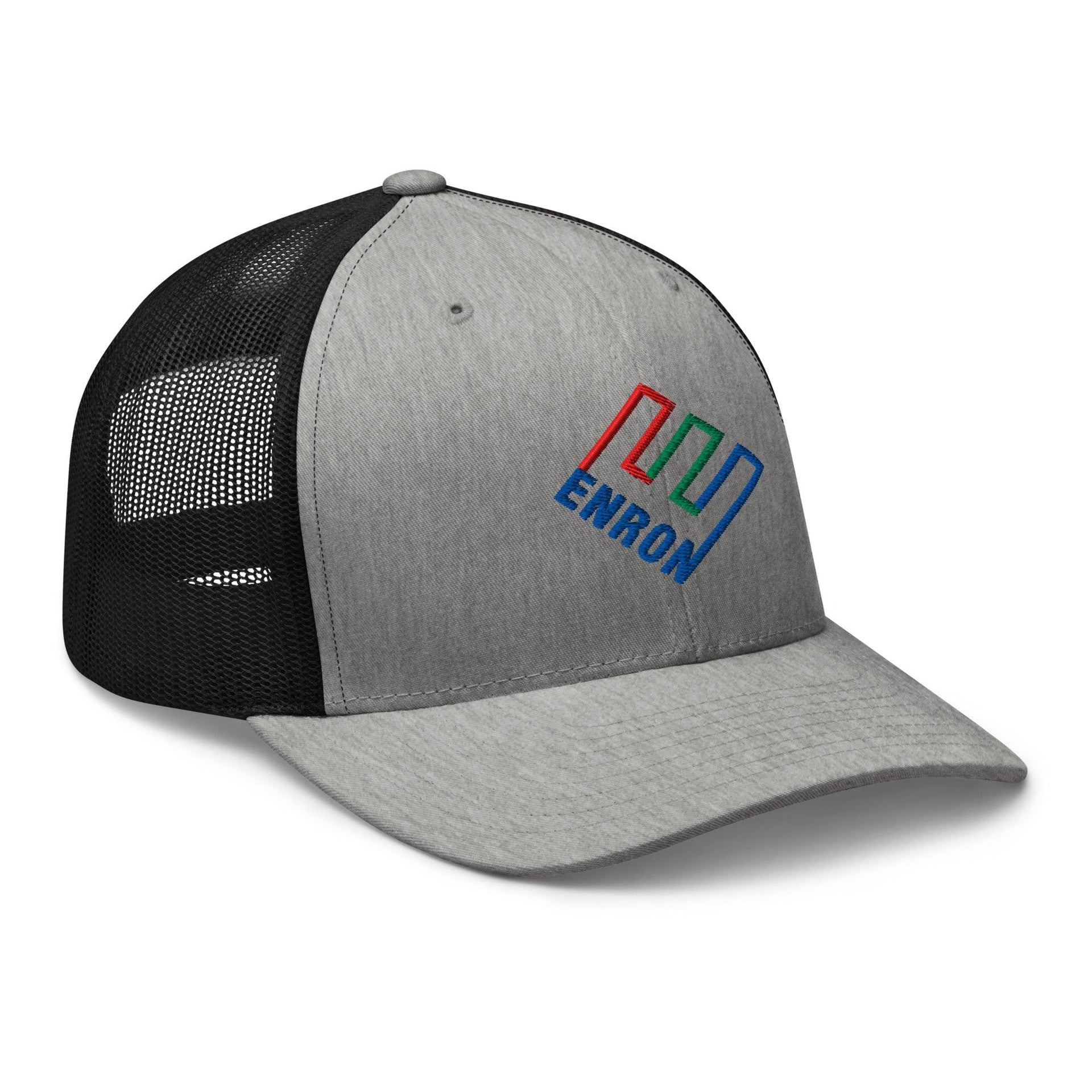 Enron Embroidered Mesh Trucker Hat Capital Crowns Funny Trucker Hats