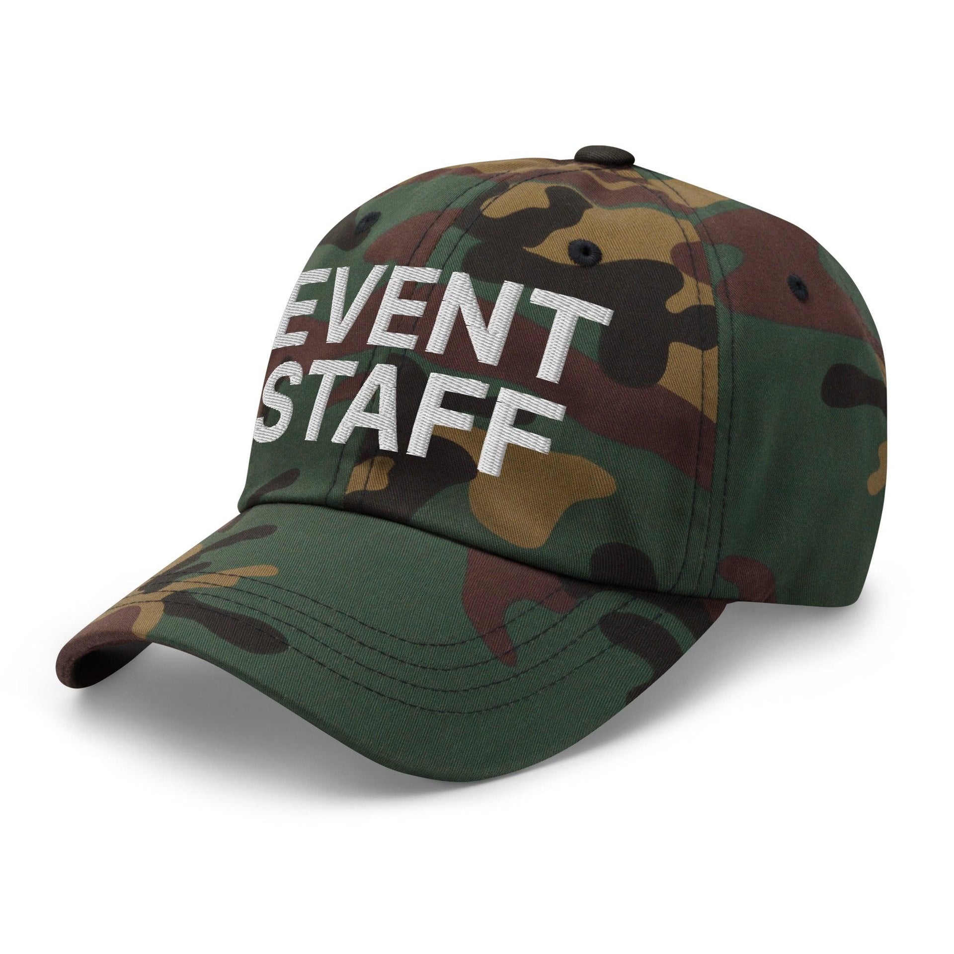 Event Staff Uniform Work Embroidered Dad Hat Capital Crowns Dad Hats Work