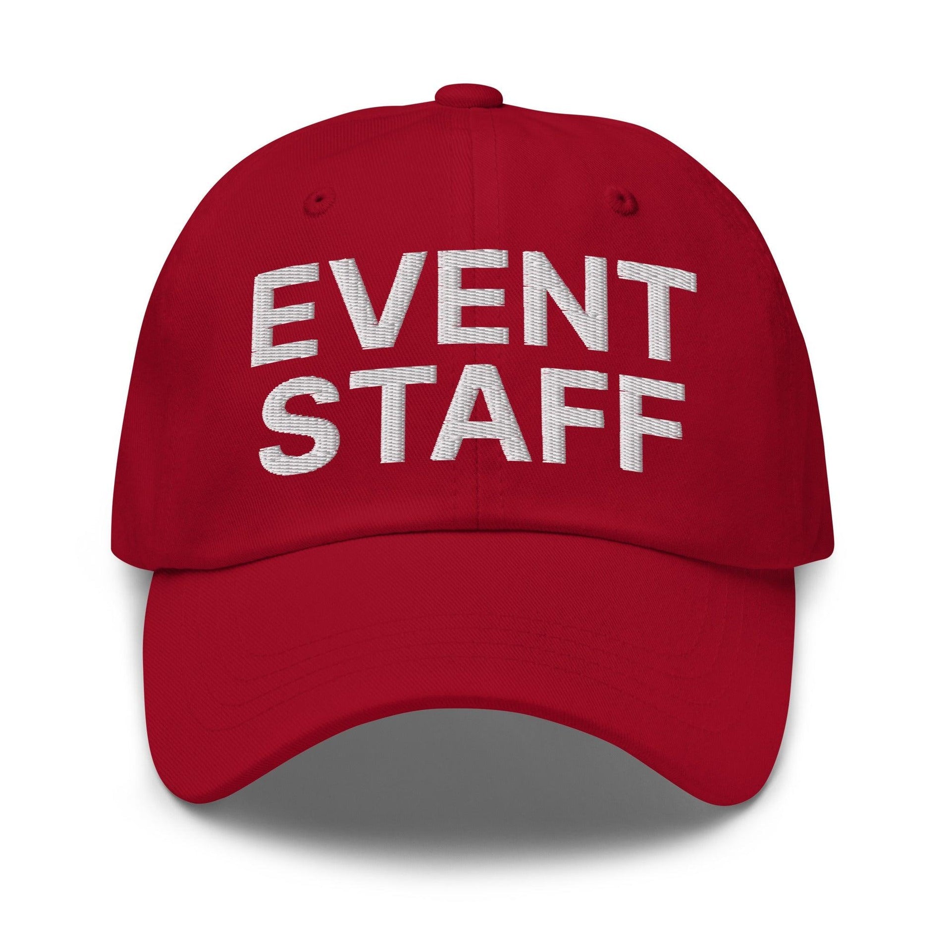 Event Staff Uniform Work Embroidered Dad Hat Cranberry Capital Crowns Dad Hats Work