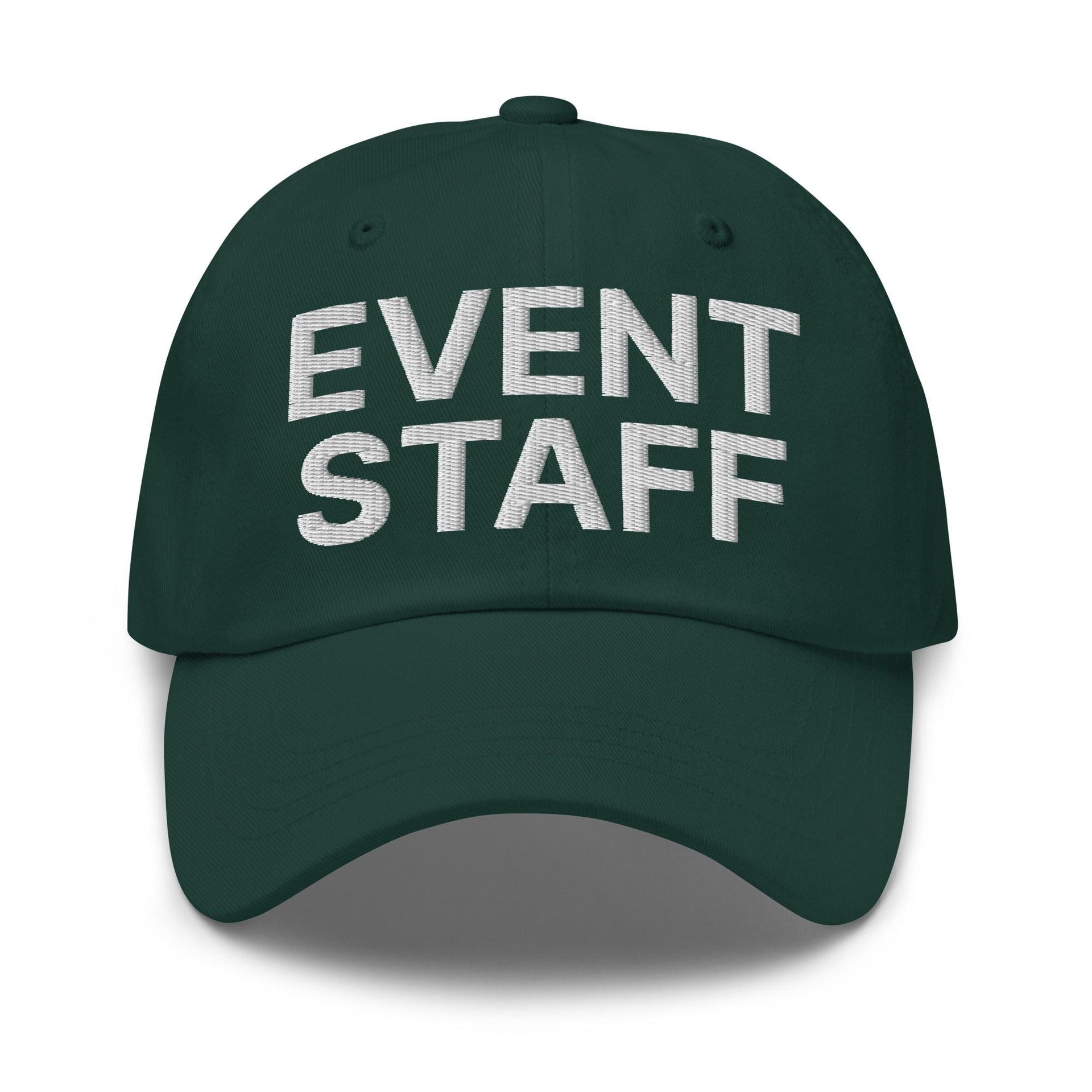 Event Staff Uniform Work Embroidered Dad Hat Spruce Capital Crowns Dad Hats Work