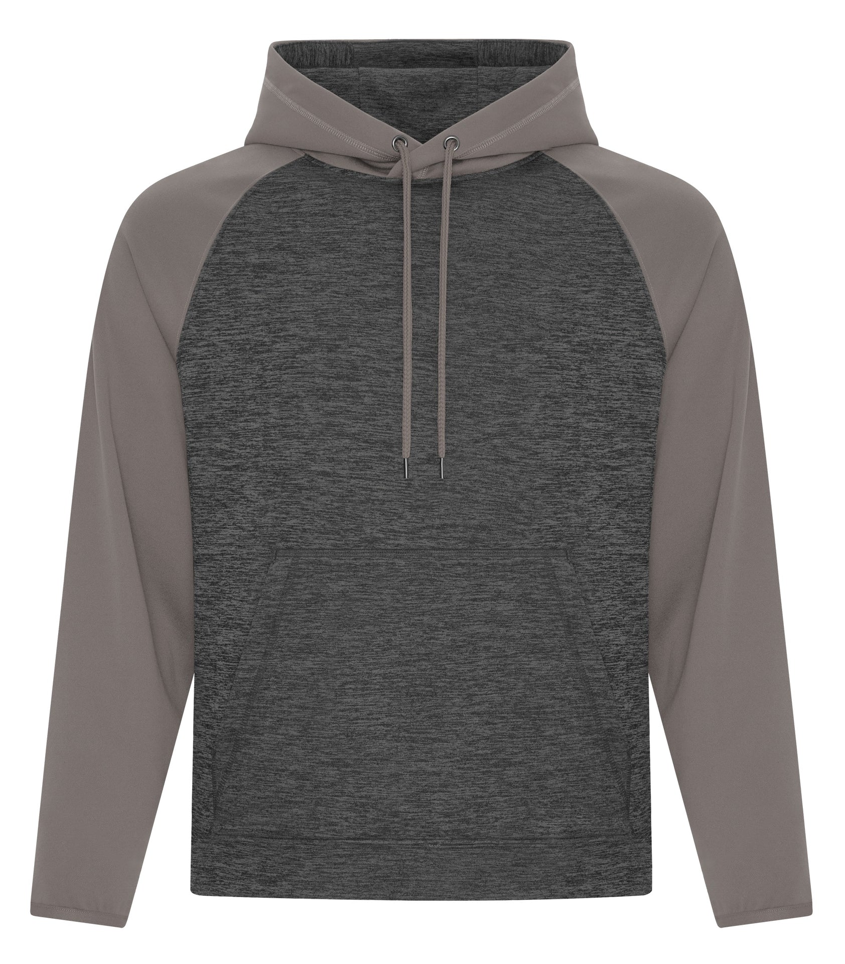 ATC - ATC™ DYNAMIC HEATHER FLEECE TWO TONE HOODIE. - F2047 Charcoal Dynamic Coal Grey ATC F2047