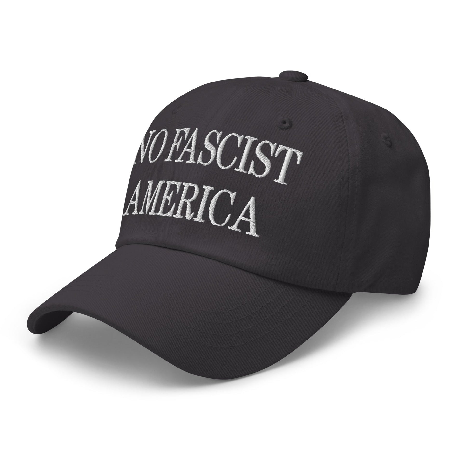 No Fascist America Embroidered Unstructured Dad Hat Capital Crowns Dad Hats Liberal
