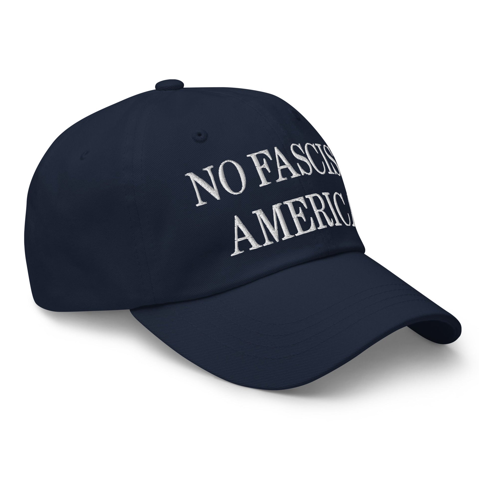 No Fascist America Embroidered Unstructured Dad Hat Capital Crowns Dad Hats Liberal