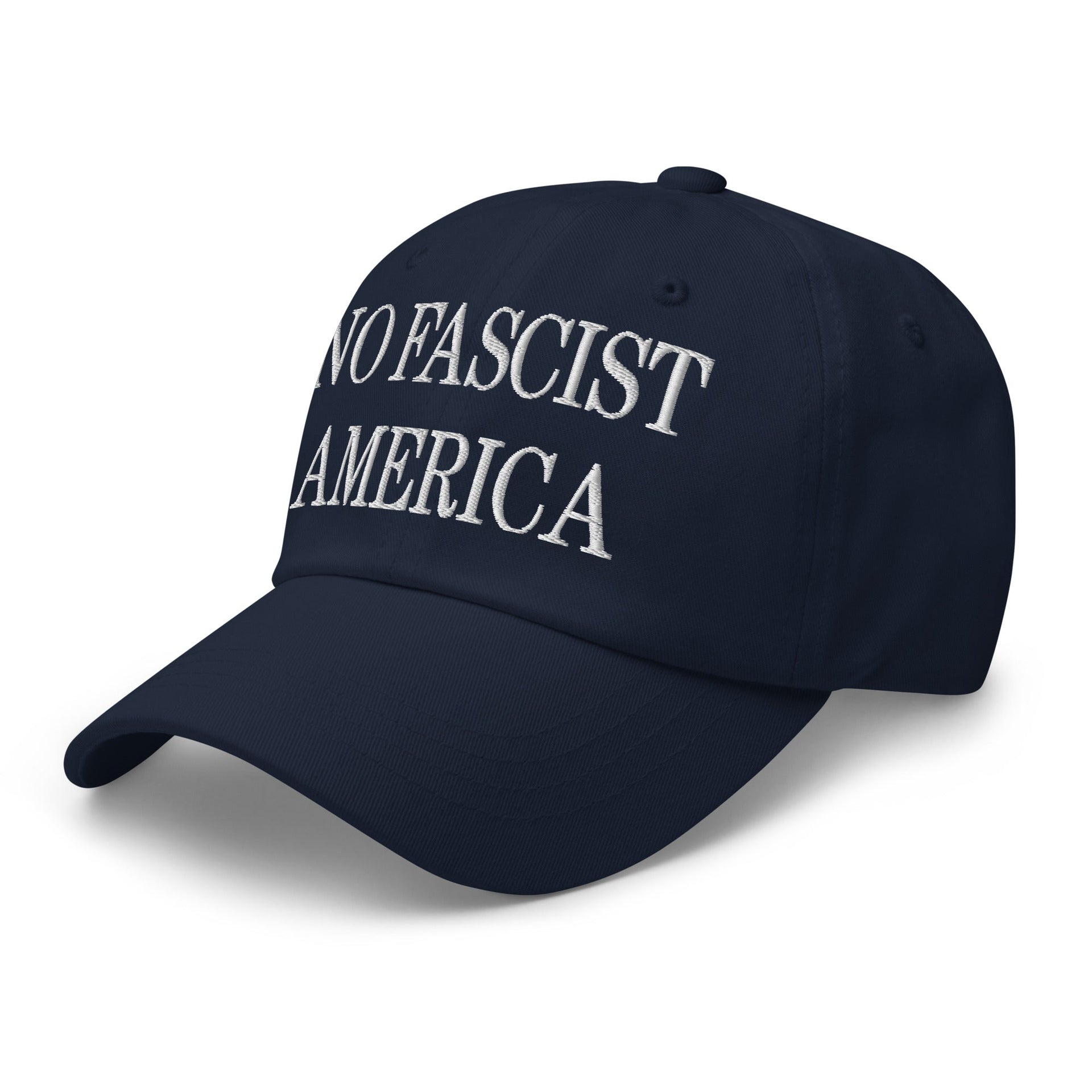 No Fascist America Embroidered Unstructured Dad Hat Capital Crowns Dad Hats Liberal