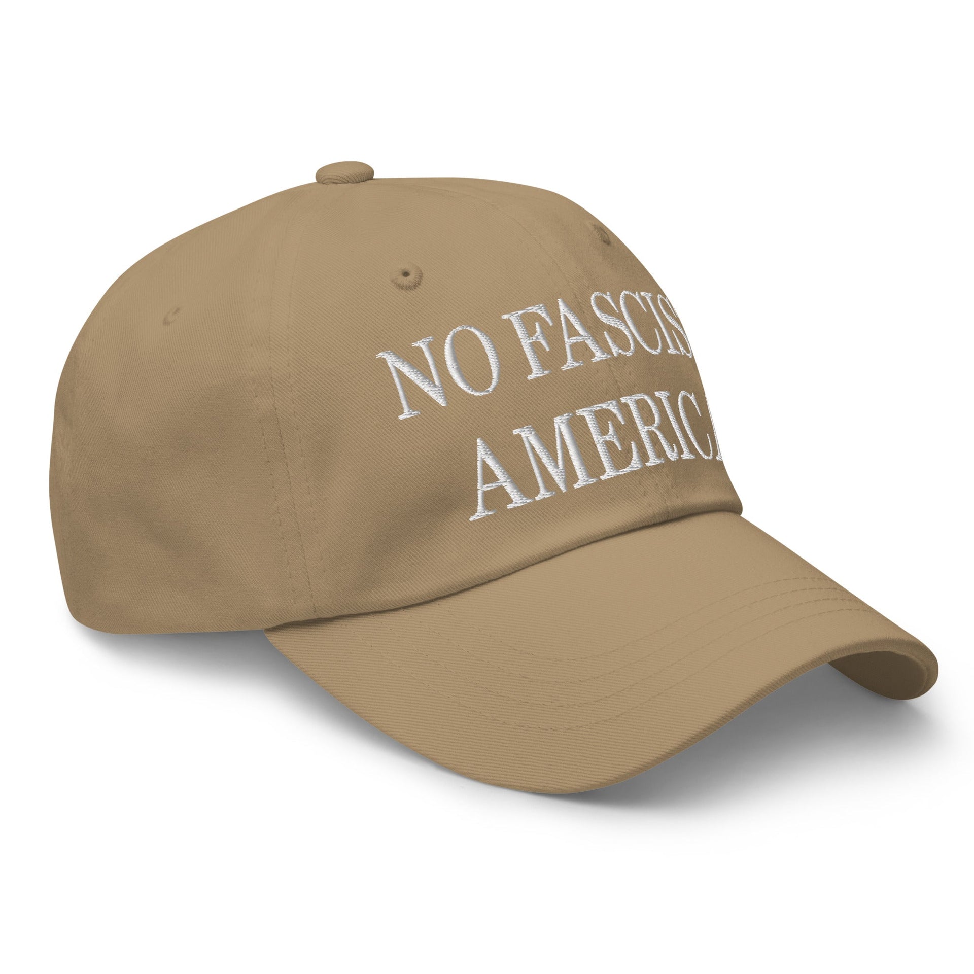 No Fascist America Embroidered Unstructured Dad Hat Capital Crowns Dad Hats Liberal