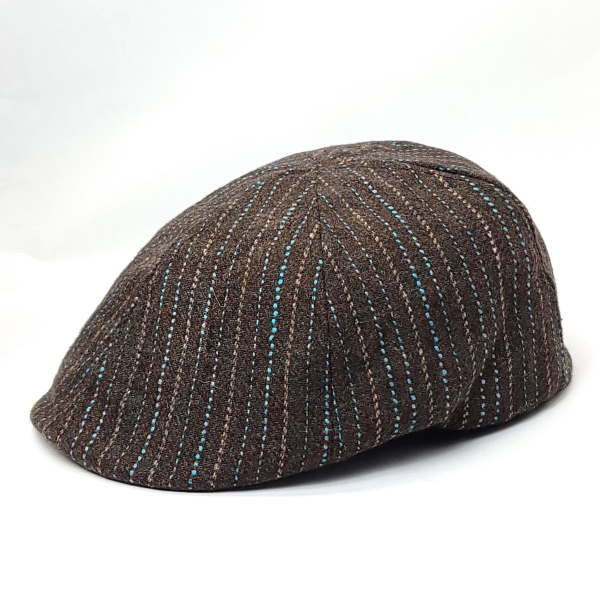 Fashion Ivy - JA7846, Dotted Stripes, Multi-Coloured, S/M & M/L Brown Fashion Hat