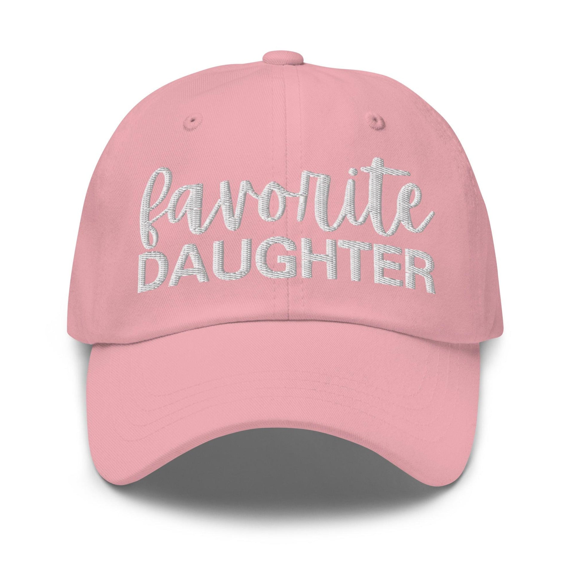 Favorite Daughter Embroidered Dad Hat Pink Capital Crowns Dad Hats Funny