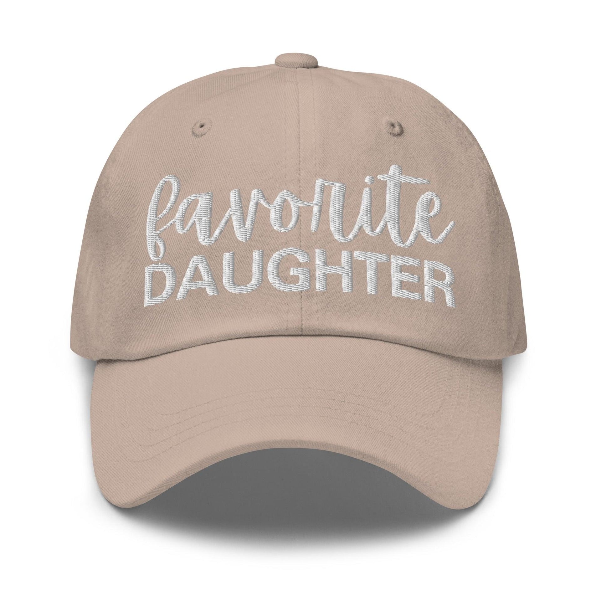 Favorite Daughter Embroidered Dad Hat Stone Capital Crowns Dad Hats Funny