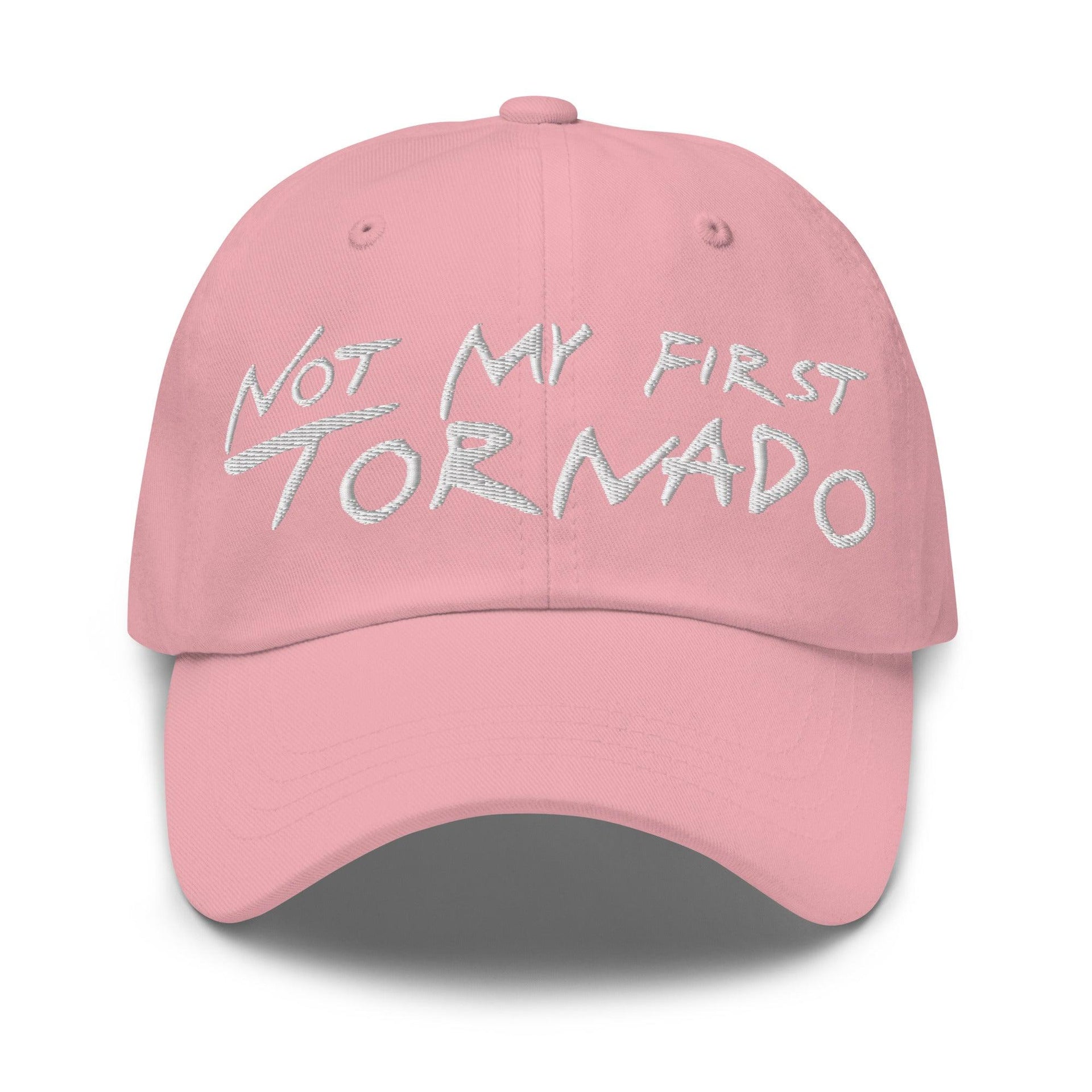 Not My First Tornado Dad Hat Pink Capital Crowns Dad Hats Funny