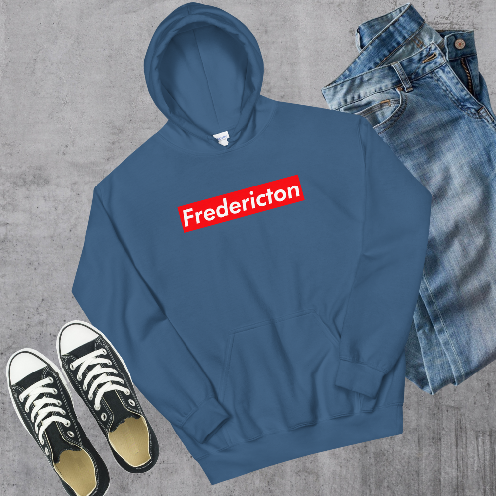 Fredericton Supreme'd Hoodie Indigo Blue Canadian City Apparel