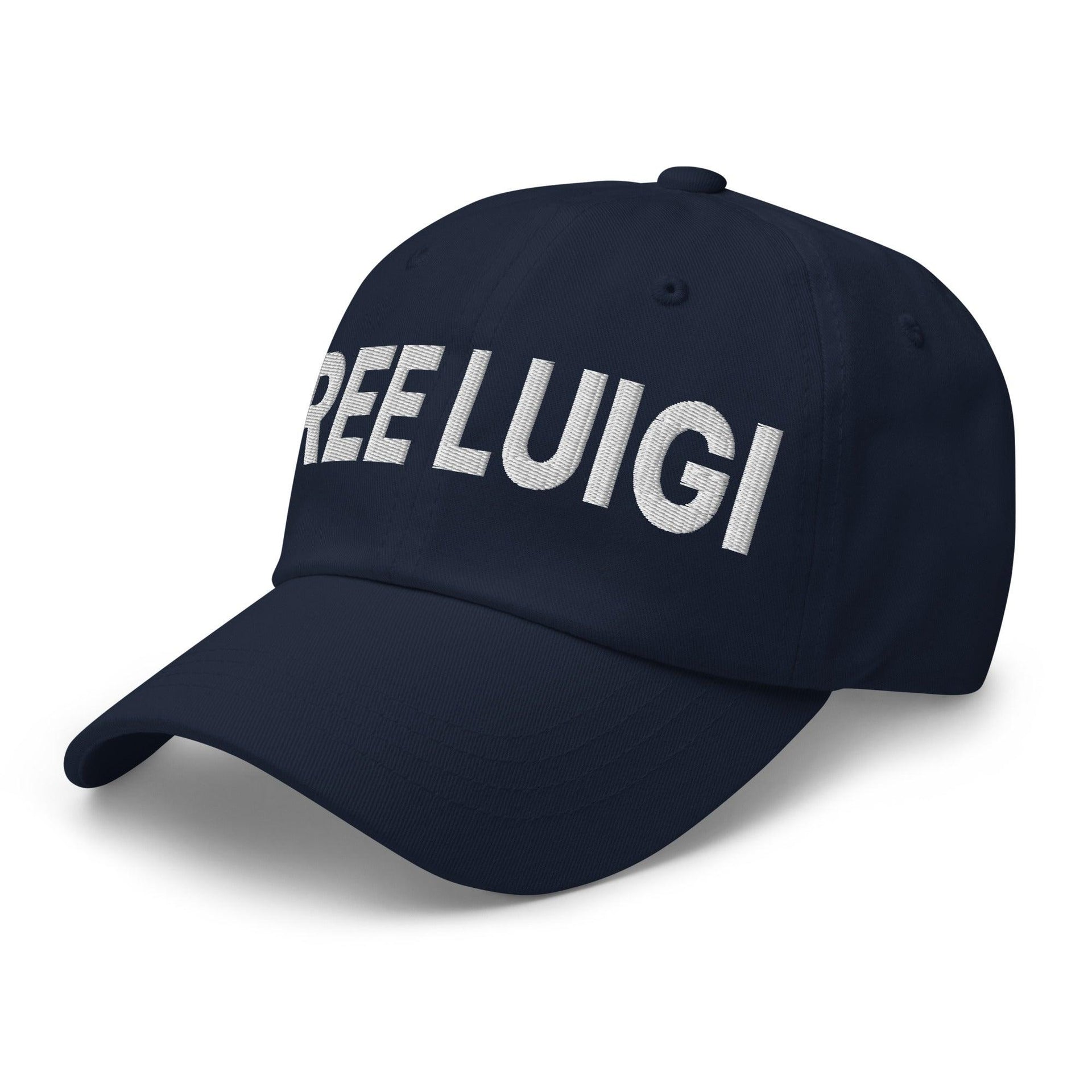 Free Luigi Mangione Embroidered Dad Hat Capital Crowns Dad Hats Funny LADs Luigi Luigi Apparel luigi mangione