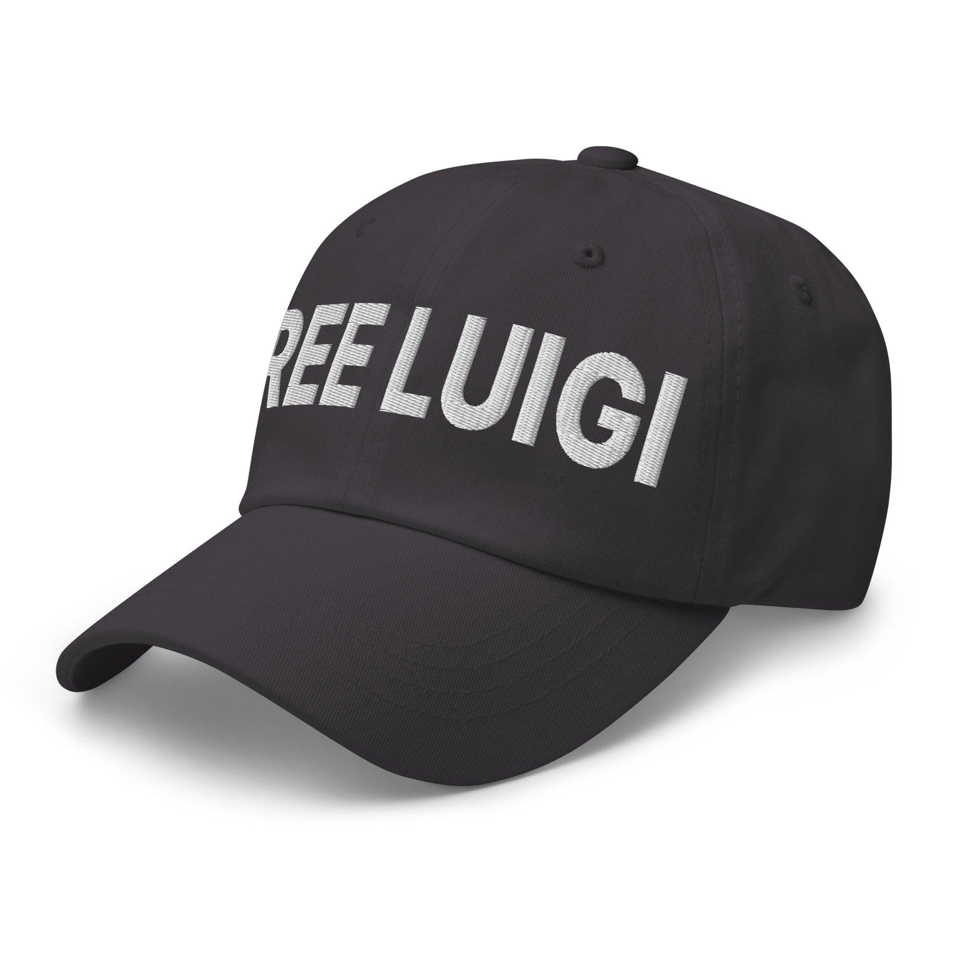 Free Luigi Mangione Embroidered Dad Hat Capital Crowns Dad Hats Funny LADs Luigi Luigi Apparel luigi mangione