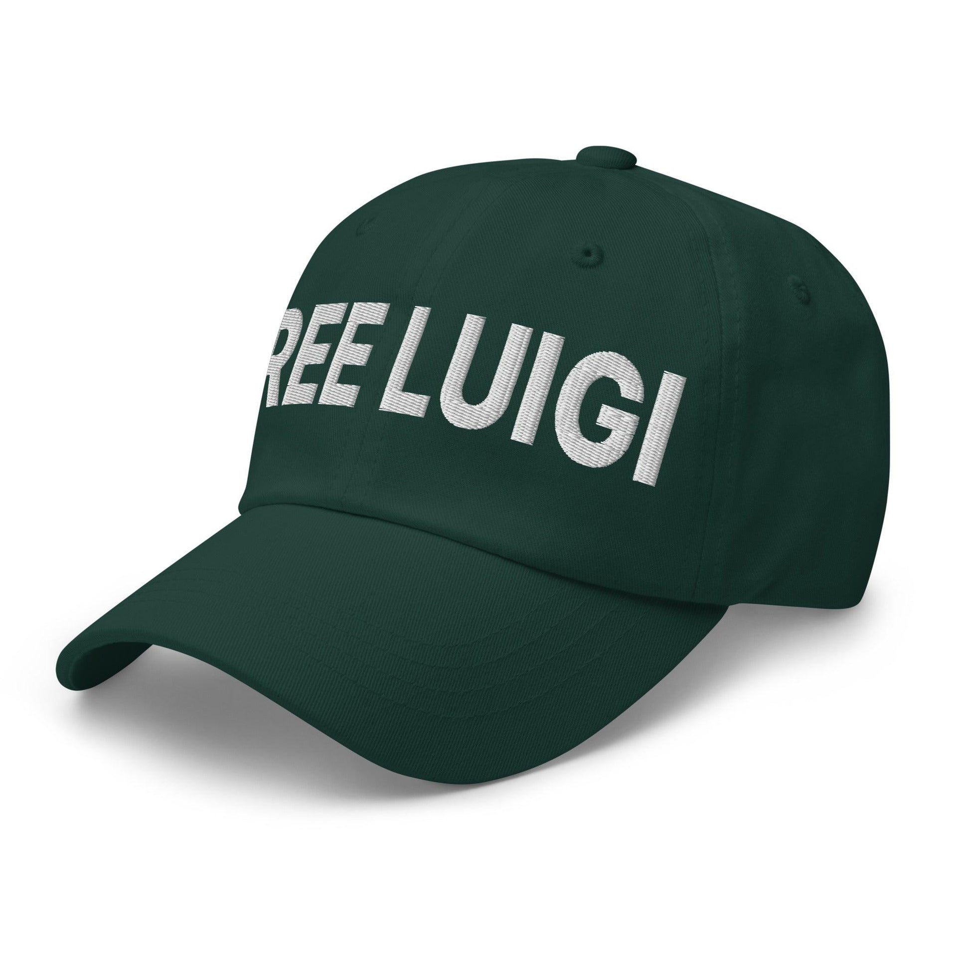Free Luigi Mangione Embroidered Dad Hat Capital Crowns Dad Hats Funny LADs Luigi Luigi Apparel luigi mangione