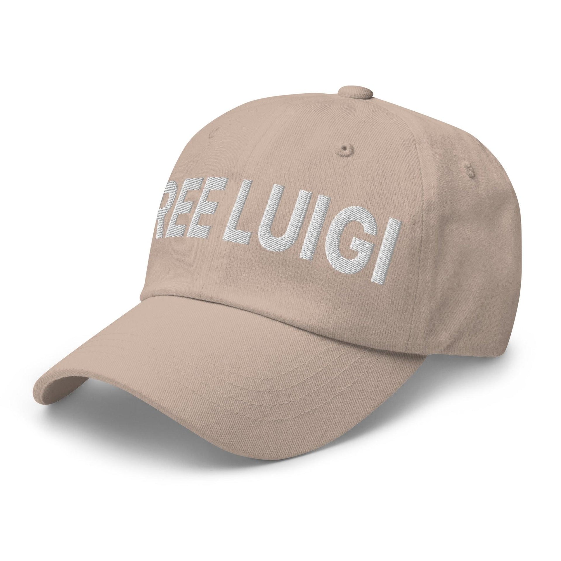 Free Luigi Mangione Embroidered Dad Hat Capital Crowns Dad Hats Funny LADs Luigi Luigi Apparel luigi mangione