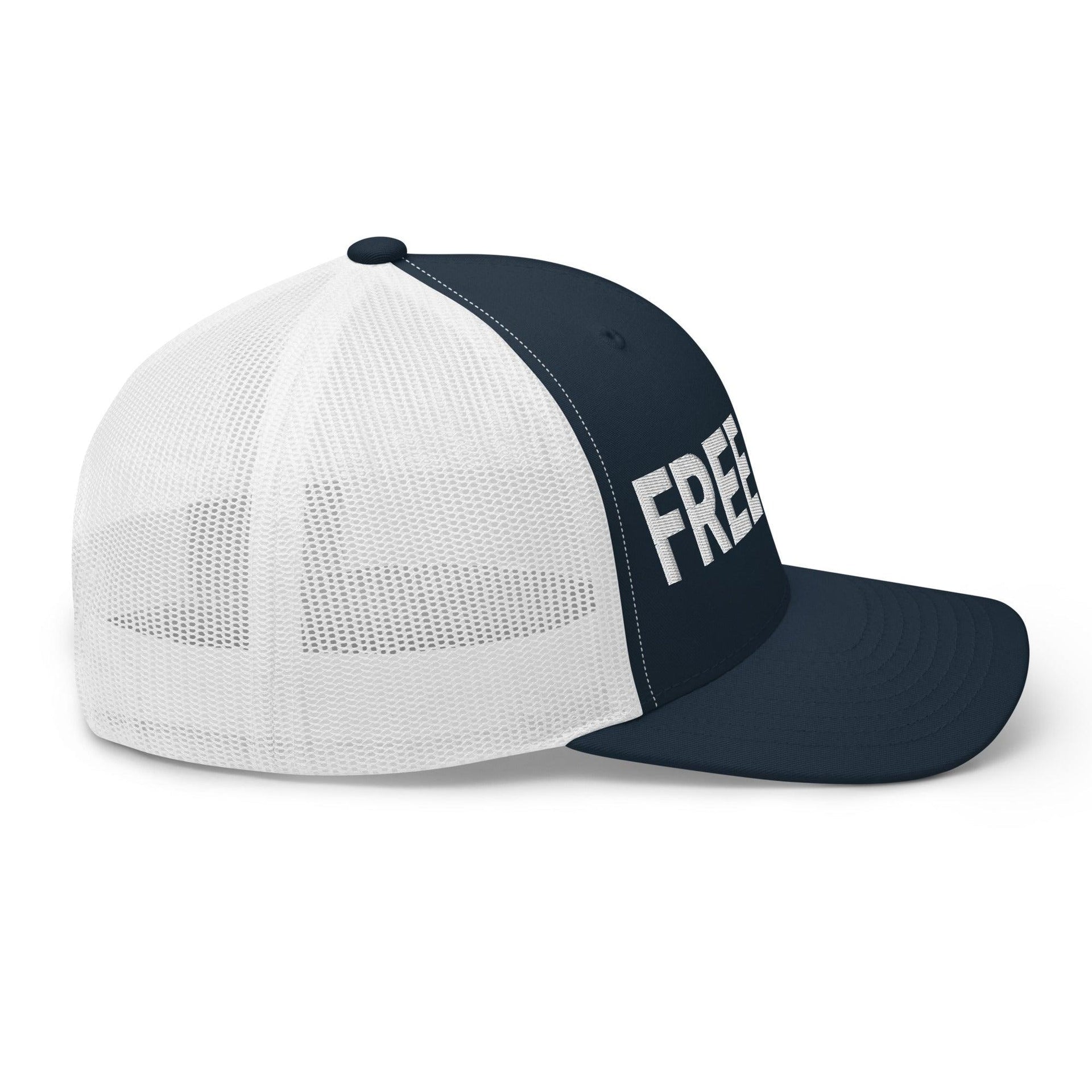 Free Luigi Mangione Embroidered Mesh Trucker Hat Capital Crowns Funny LADs Luigi Luigi Apparel luigi mangione Trucker Hats