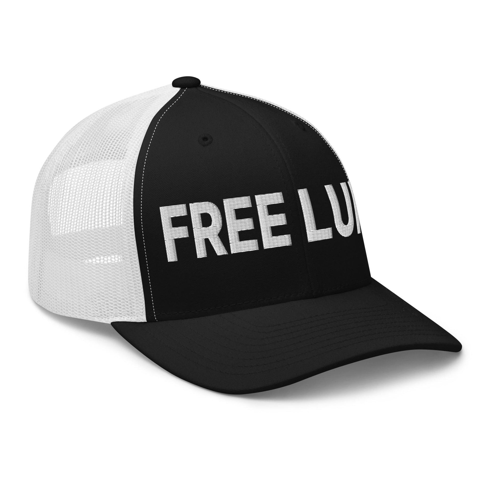 Free Luigi Mangione Embroidered Mesh Trucker Hat Capital Crowns Funny LADs Luigi Luigi Apparel luigi mangione Trucker Hats