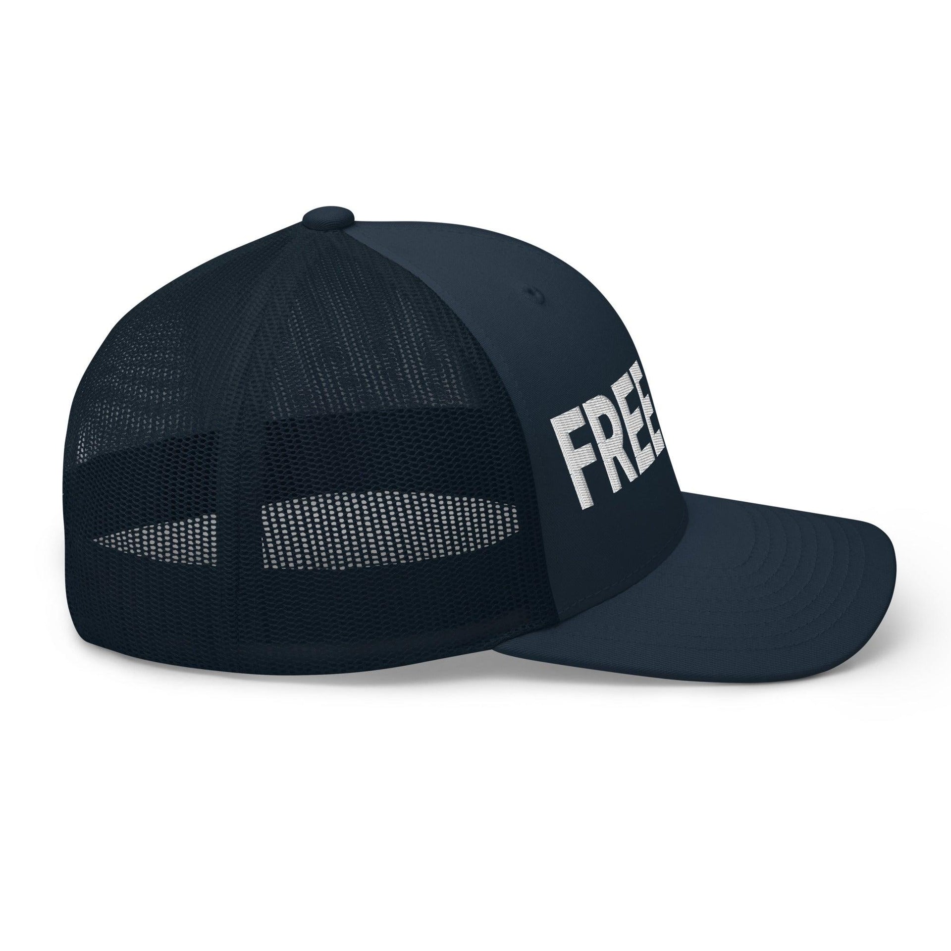 Free Luigi Mangione Embroidered Mesh Trucker Hat Capital Crowns Funny LADs Luigi Luigi Apparel luigi mangione Trucker Hats