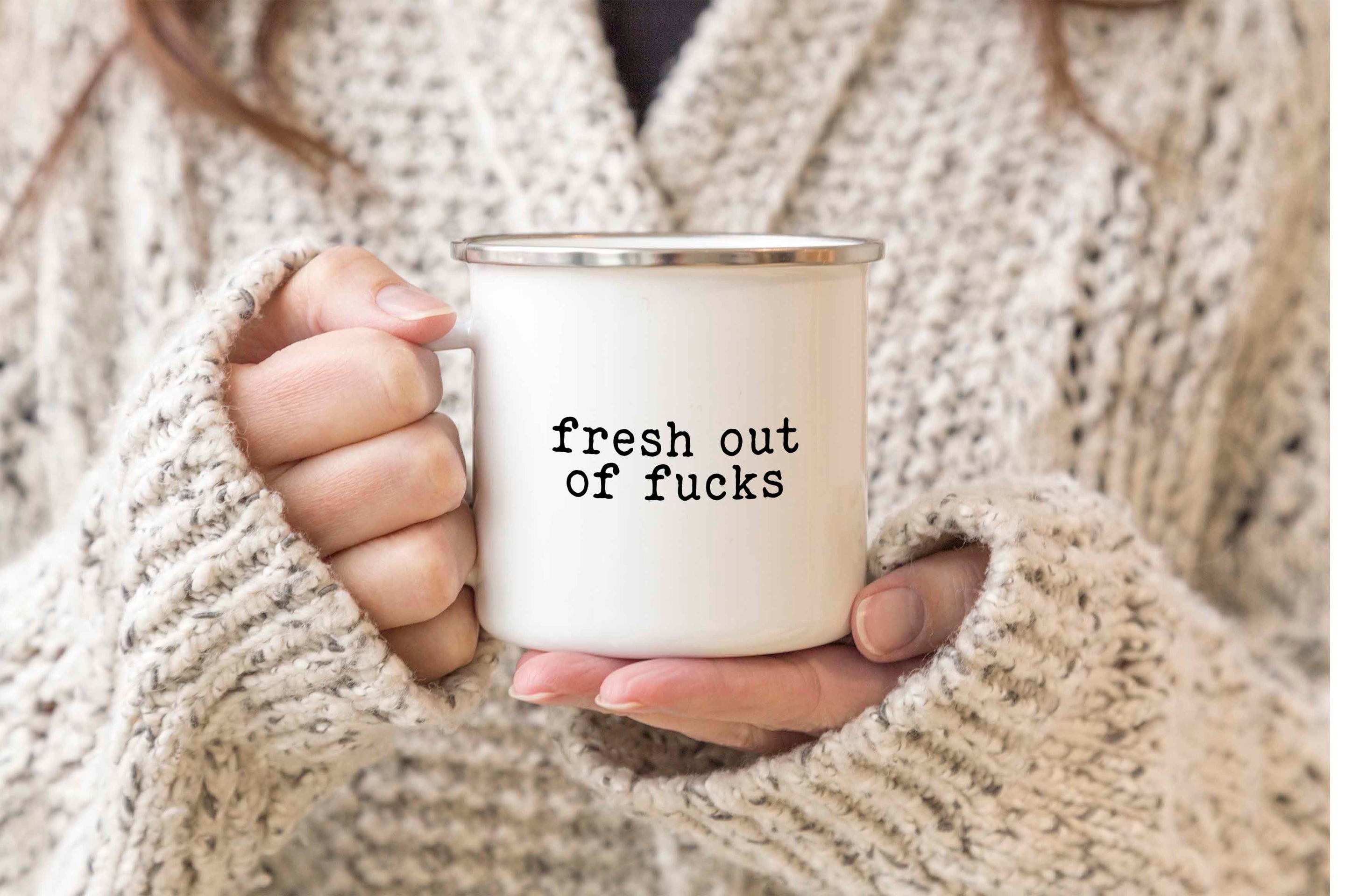 Fresh out of fucks mug Creativien mugs Shopify Collective