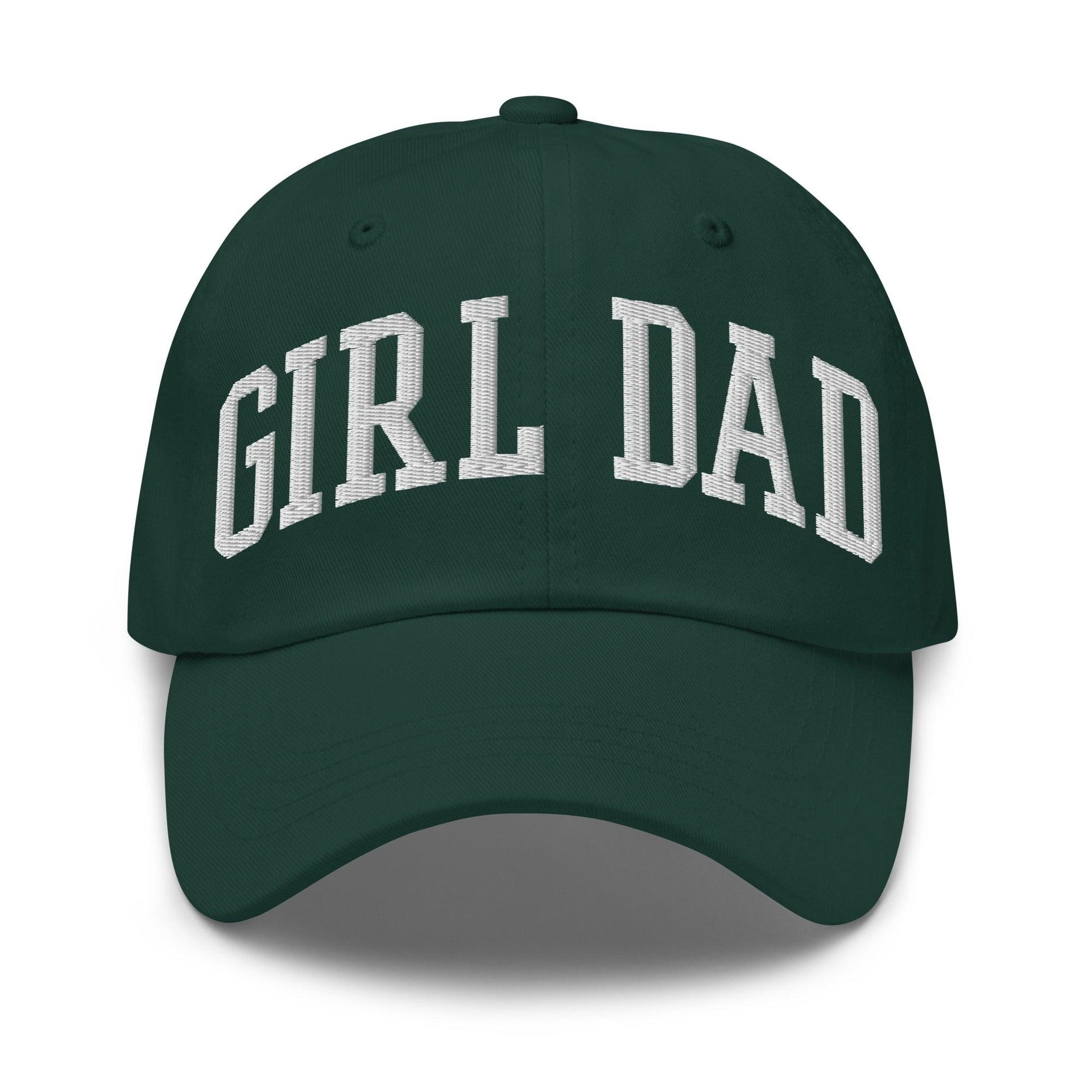 Girl Dad Varsity Letterman Embroidered Dad Hat Spruce Capital Crowns Dad Hats Funny