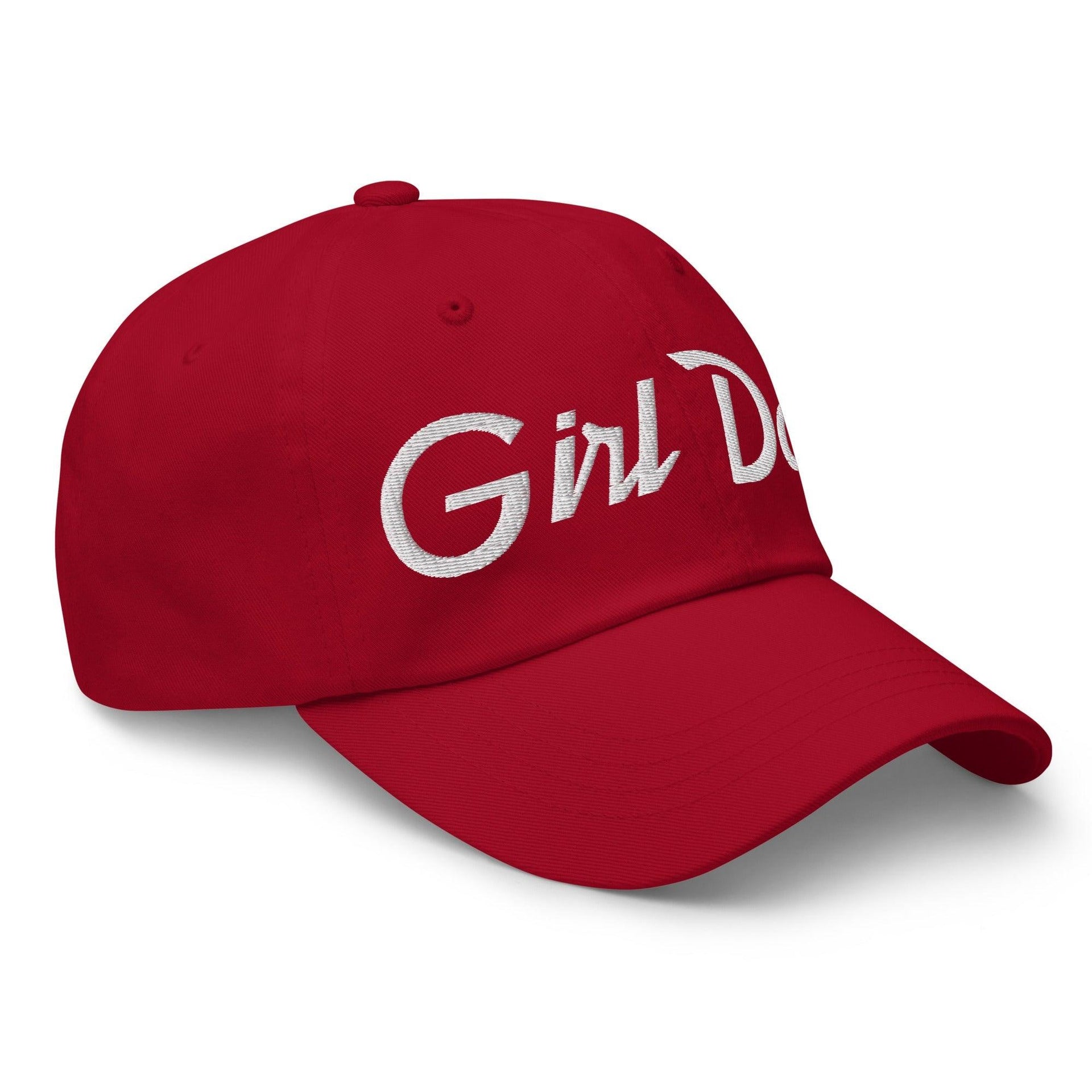 Girl Dad Vintage Sports Script Embroidered Dad Hat Capital Crowns Dad Hats Funny