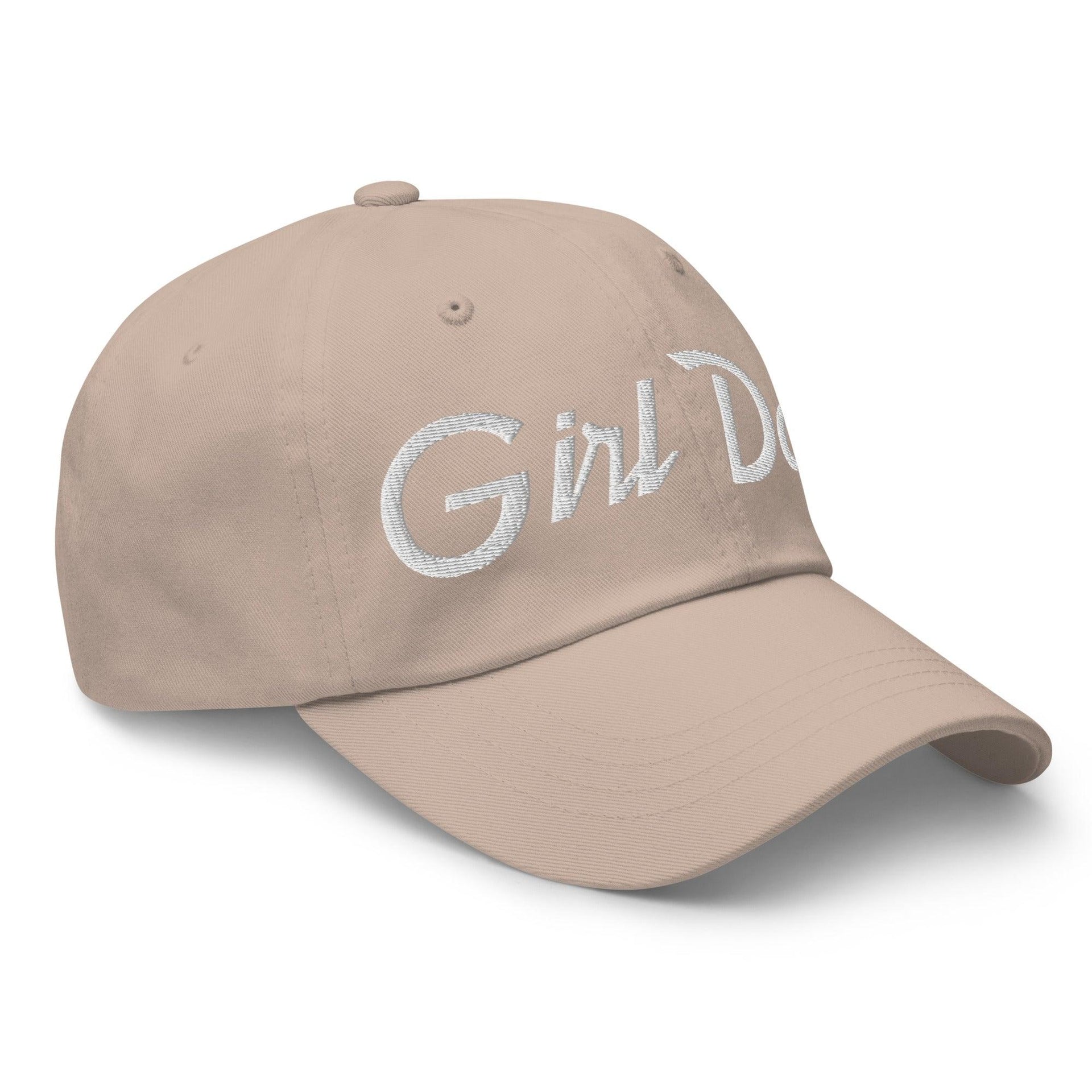 Girl Dad Vintage Sports Script Embroidered Dad Hat Capital Crowns Dad Hats Funny