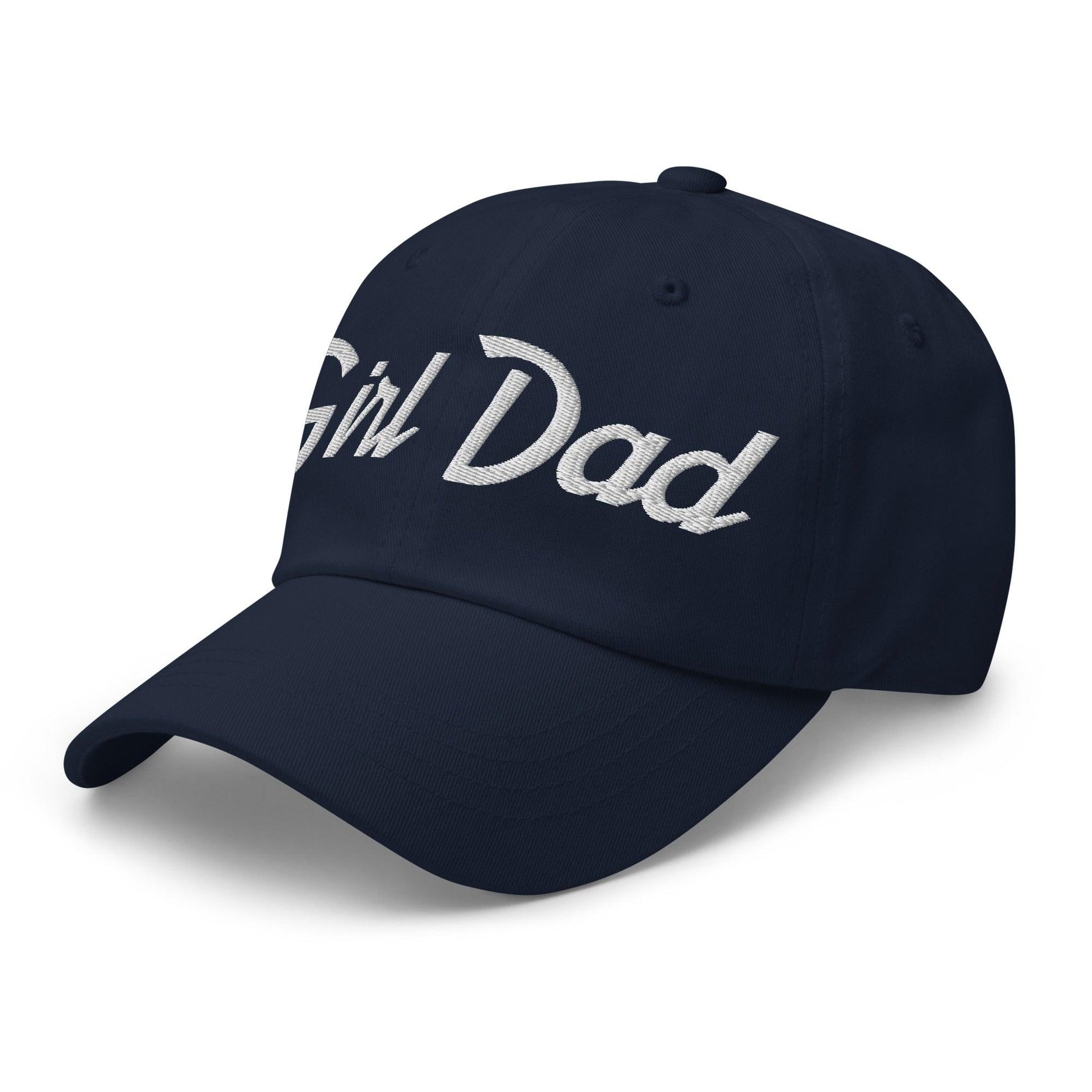 Girl Dad Vintage Sports Script Embroidered Dad Hat Capital Crowns Dad Hats Funny