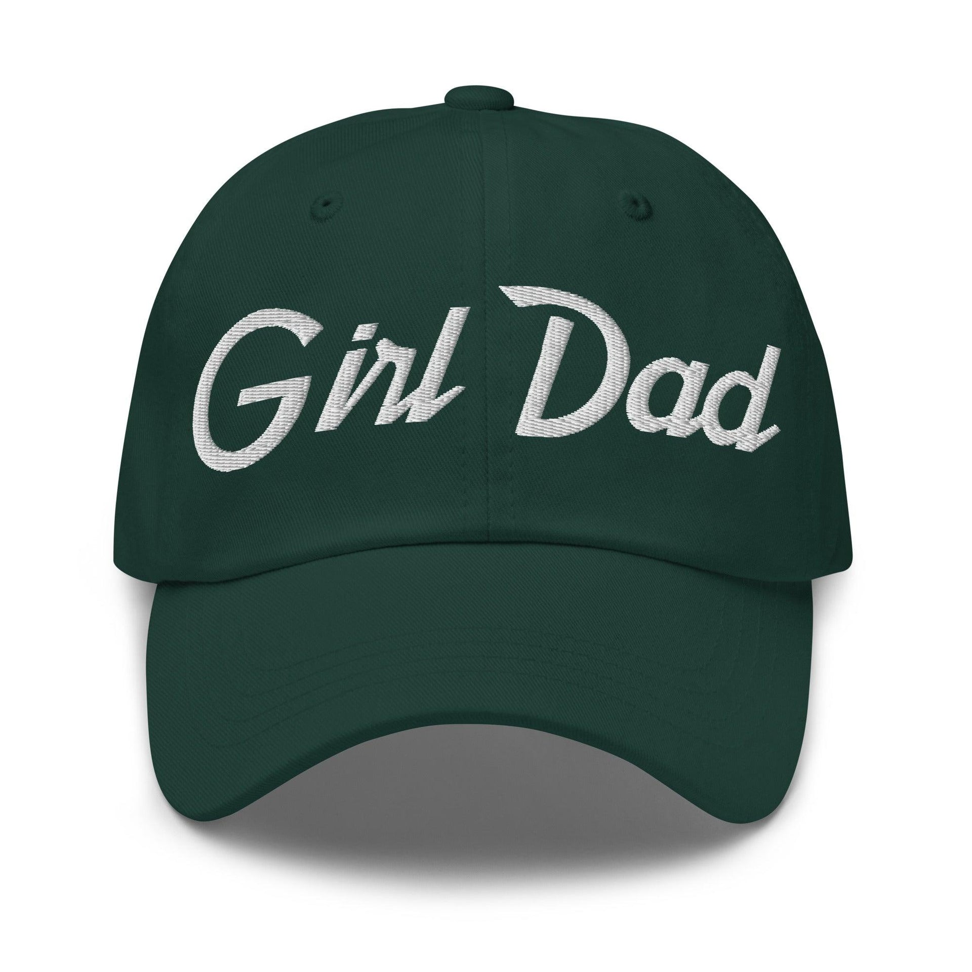 Girl Dad Vintage Sports Script Embroidered Dad Hat Spruce Capital Crowns Dad Hats Funny