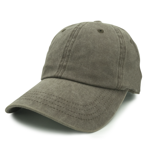 GN - 1003 - Pigment Dye Cap Brown / one size HATS