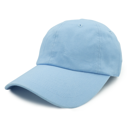 GN - 1004 - Washed Cotton Dad Cap Blue / One size HATS