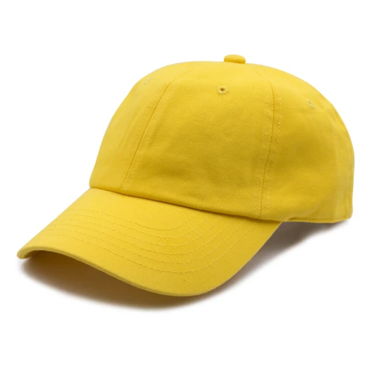 GN - 1004 - Washed Cotton Dad Cap Gold Yellow / One size