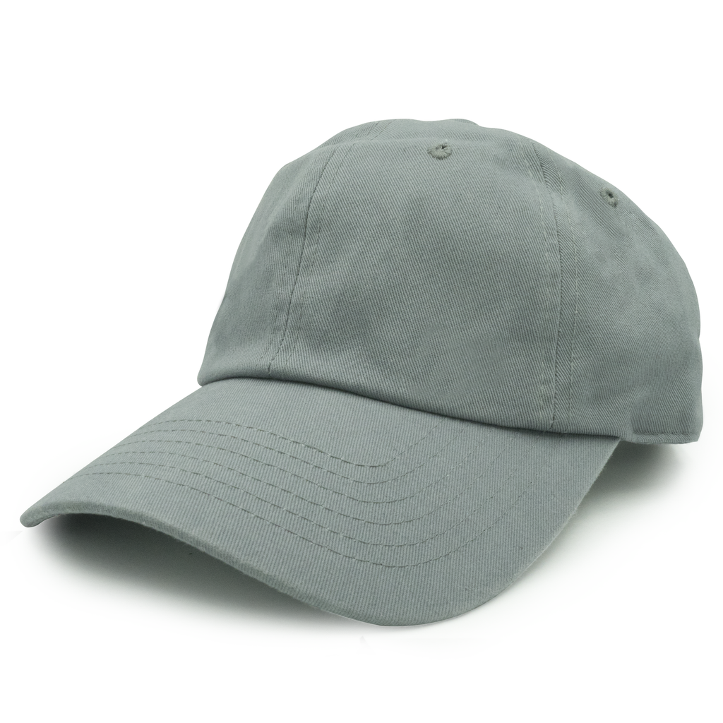 GN - 1004 - Washed Cotton Dad Cap Grey / One size HATS