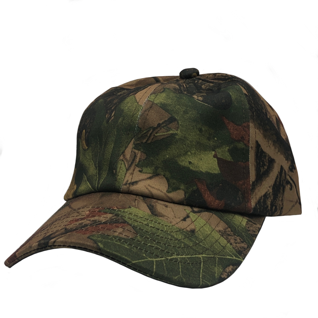 GN - 1004 - Washed Cotton Dad Cap Hunter Camo / One size