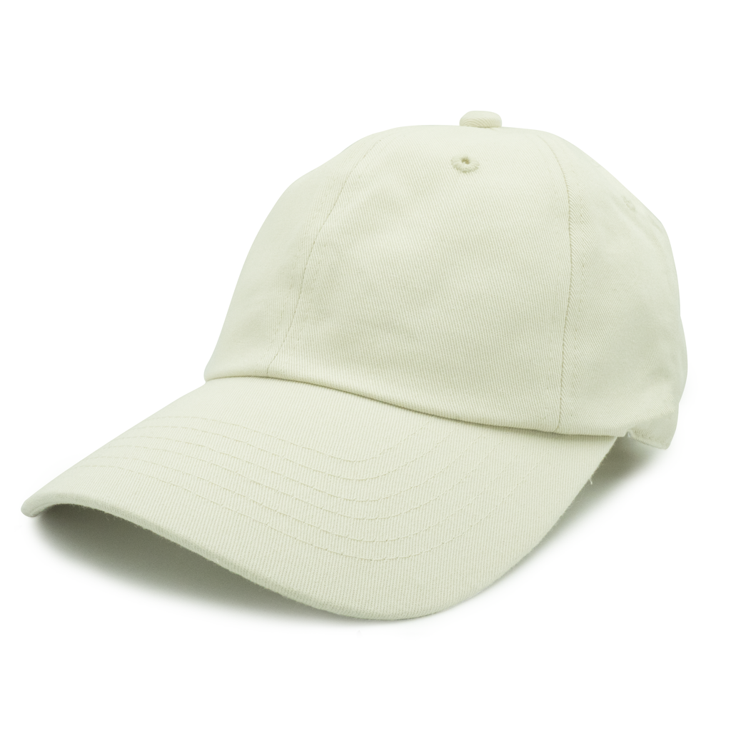 GN - 1004 - Washed Cotton Dad Cap Light Beige / One size